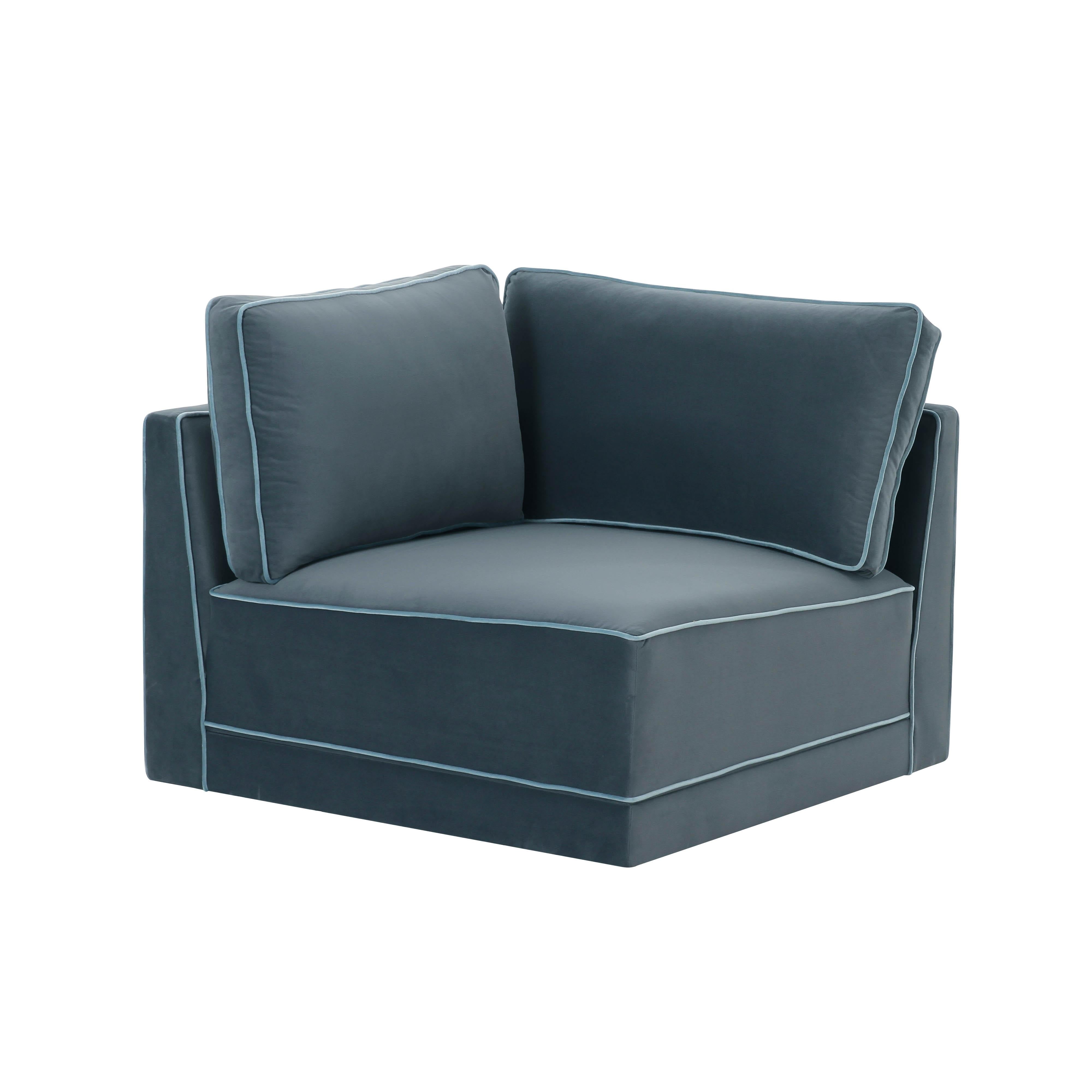 Willow Modular Corner Chair Sectionals TOV Furniture Blue , Black Friday Sale TOV Furniture Furniture Sale, Old Bones Co, Mid Century Furniture Sale, Four Hands Furniture, Black Friday Sale Willow Modular Corner Chair,Gus Sale, Perigold Willow Modular Corner Chair Sectionals Black Friday Sale , Perigold Sale Willow Modular Corner Chair,Willow Modular Corner Chair Lulu and Georgia, Burke Decor Sale Willow Modular Corner Chair, www.oldbonesco.com