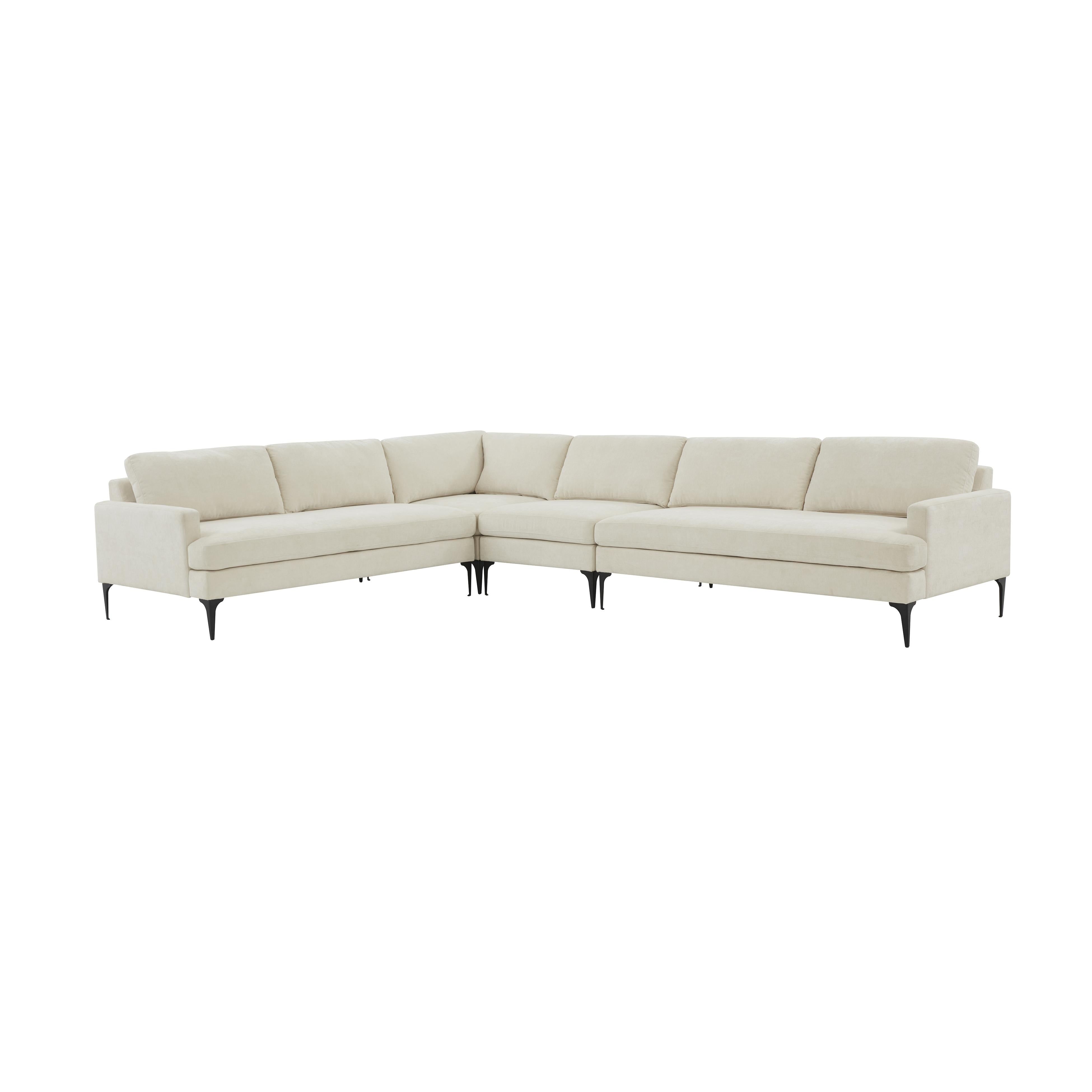 Serena Velvet Large L-Sectional Sectionals TOV Furniture Cream Black , Black Friday Sale TOV Furniture Furniture Sale, Old Bones Co, Mid Century Furniture Sale, Four Hands Furniture, Black Friday Sale Serena Velvet Large L-Sectional,Gus Sale, Perigold Serena Velvet Large L-Sectional Sectionals Black Friday Sale , Perigold Sale Serena Velvet Large L-Sectional,Serena Velvet Large L-Sectional Lulu and Georgia, Burke Decor Sale Serena Velvet Large L-Sectional, www.oldbonesco.com