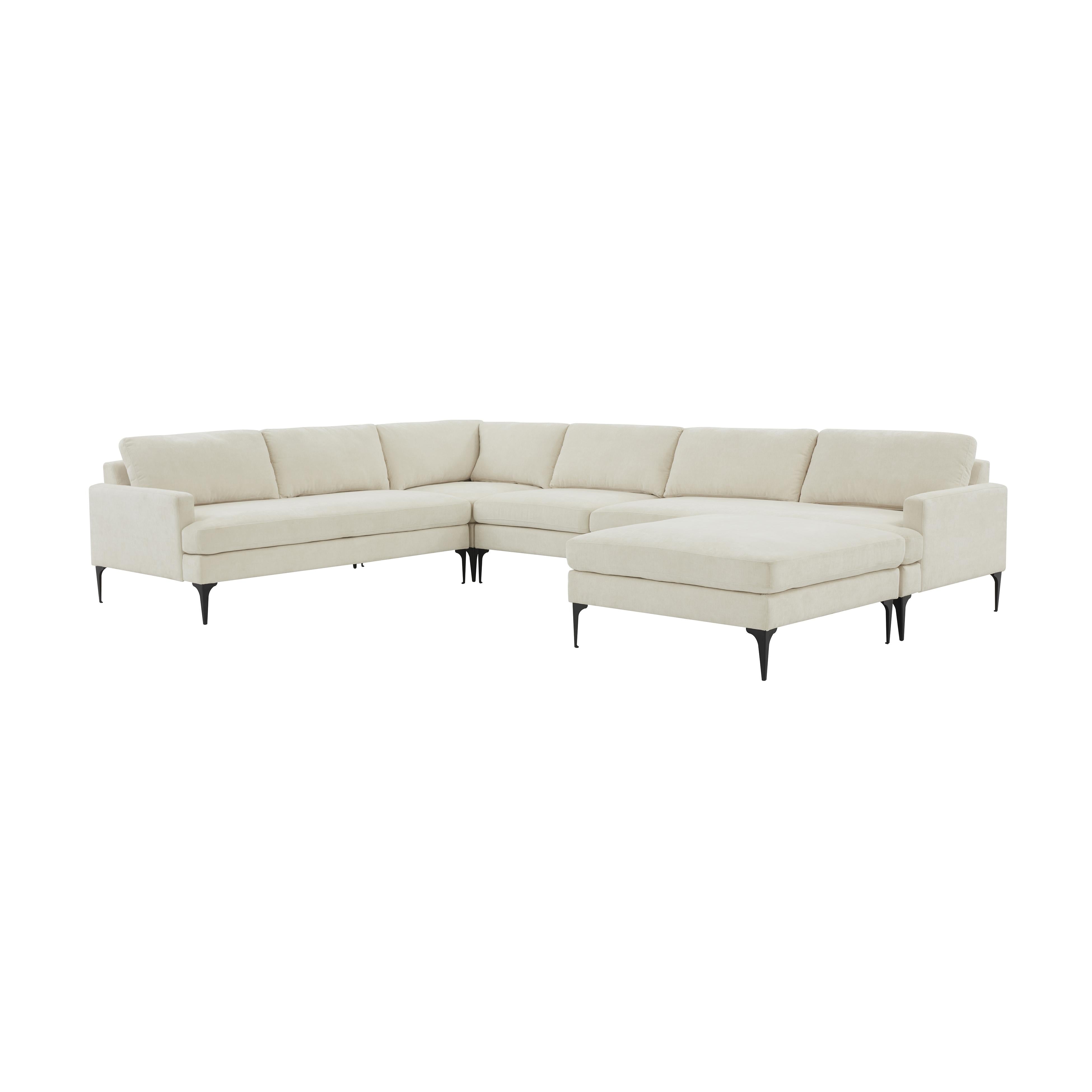 Serena Velvet Large Chaise Sectional Sectionals TOV Furniture Cream Black , Black Friday Sale TOV Furniture Furniture Sale, Old Bones Co, Mid Century Furniture Sale, Four Hands Furniture, Black Friday Sale Serena Velvet Large Chaise Sectional,Gus Sale, Perigold Serena Velvet Large Chaise Sectional Sectionals Black Friday Sale , Perigold Sale Serena Velvet Large Chaise Sectional,Serena Velvet Large Chaise Sectional Lulu and Georgia, Burke Decor Sale Serena Velvet Large Chaise Sectional, www.oldbonesco.com