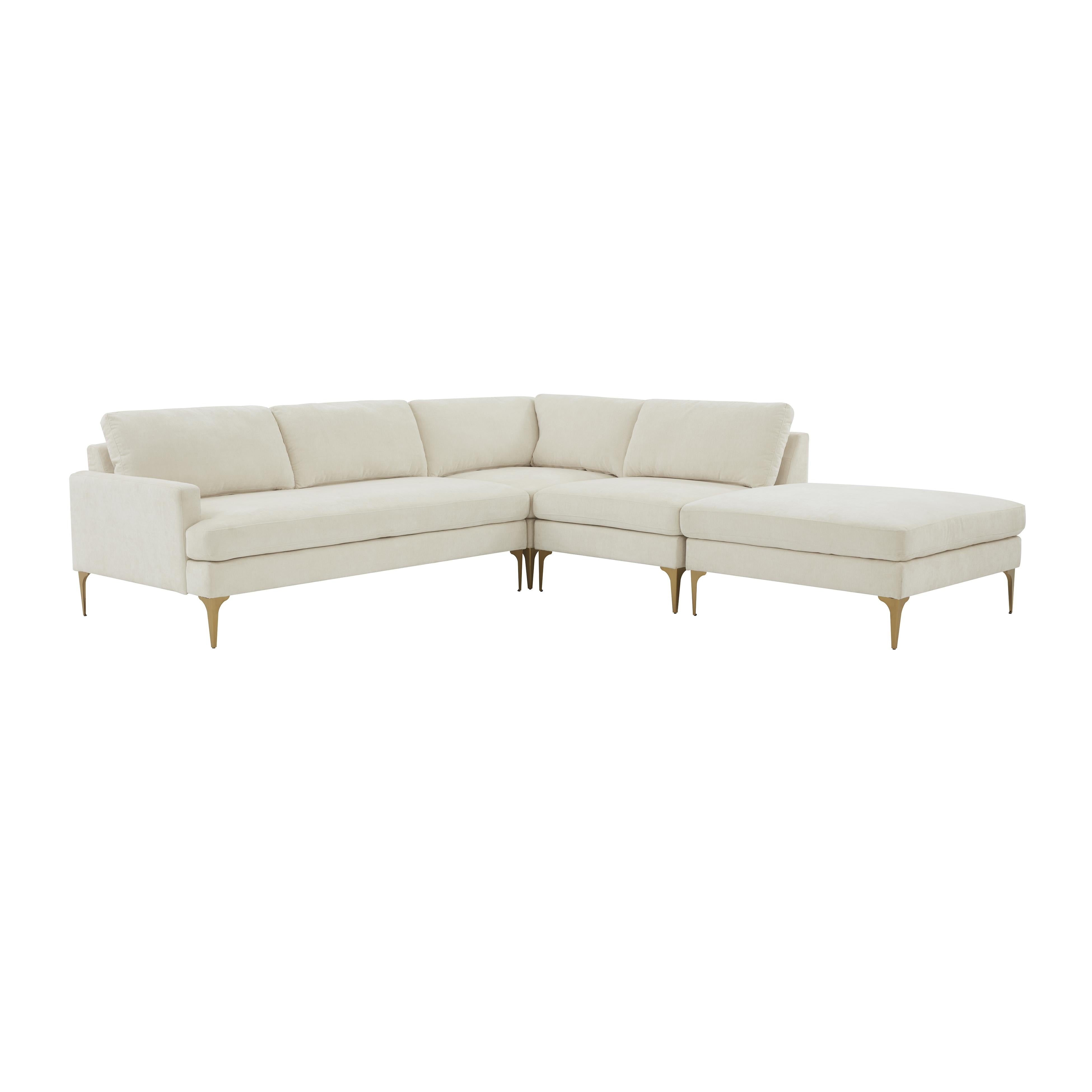 Serena Large Chaise Sectional Sectionals TOV Furniture Cream Raf Brass Brass Sectionals, Mid Century Furniture, Furniture Sale, Old Bones Co, Mid Century Furniture Sale, Four Hands Furniture, Sale,Gus, Sale,Perigold Serena Large Chaise Sectional Sectionals Sale, Perigold Sale Serena Large Chaise Sectional,Serena Large Chaise Sectional Lulu and Georgia, Burke Decor Sale Serena Large Chaise Sectional, www.oldbonesco.com