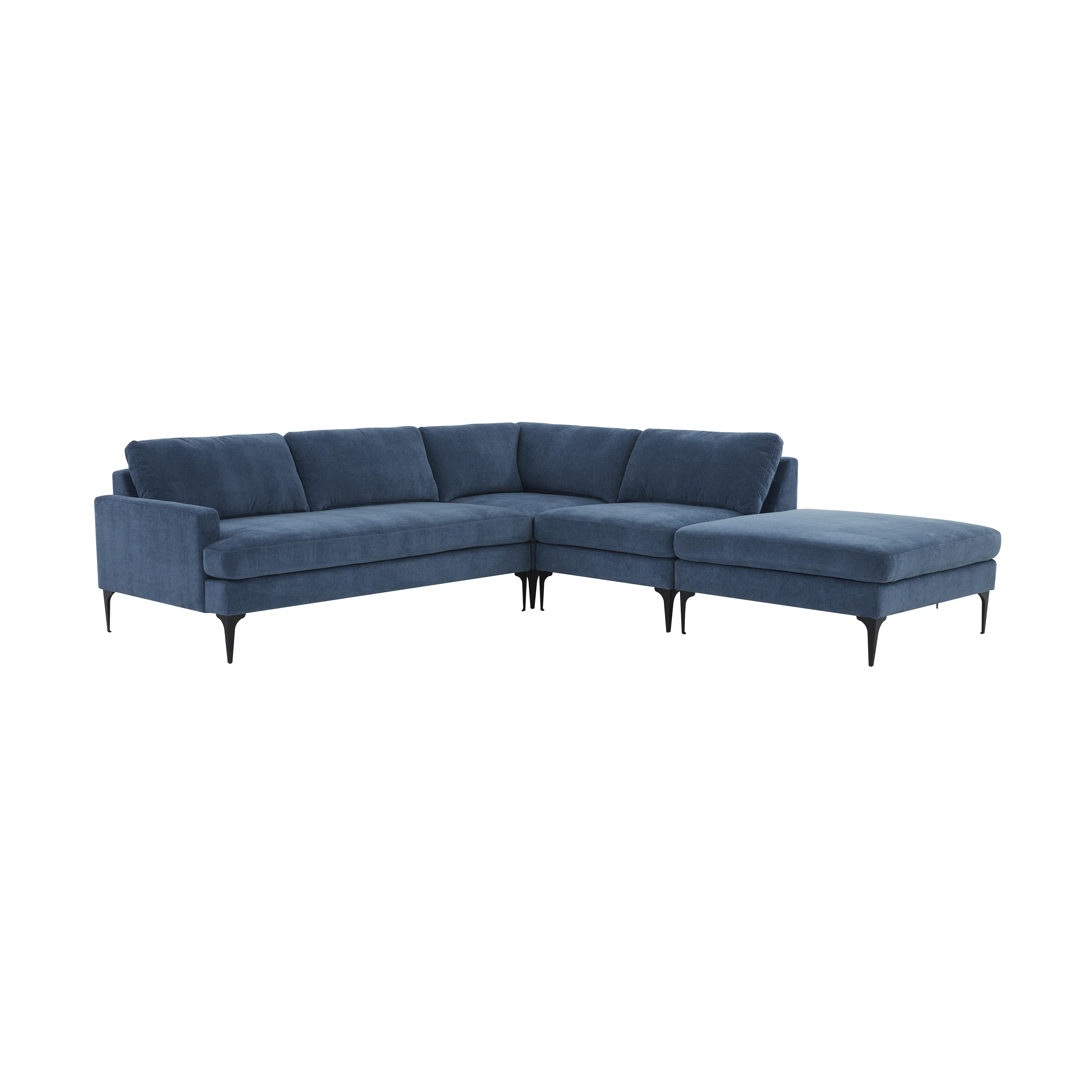 Serena Large Chaise Sectional Sectionals TOV Furniture Blue Raf Black Black Sectionals, Mid Century Furniture, Furniture Sale, Old Bones Co, Mid Century Furniture Sale, Four Hands Furniture, Sale,Gus, Sale,Perigold Serena Large Chaise Sectional Sectionals Sale, Perigold Sale Serena Large Chaise Sectional,Serena Large Chaise Sectional Lulu and Georgia, Burke Decor Sale Serena Large Chaise Sectional, www.oldbonesco.com