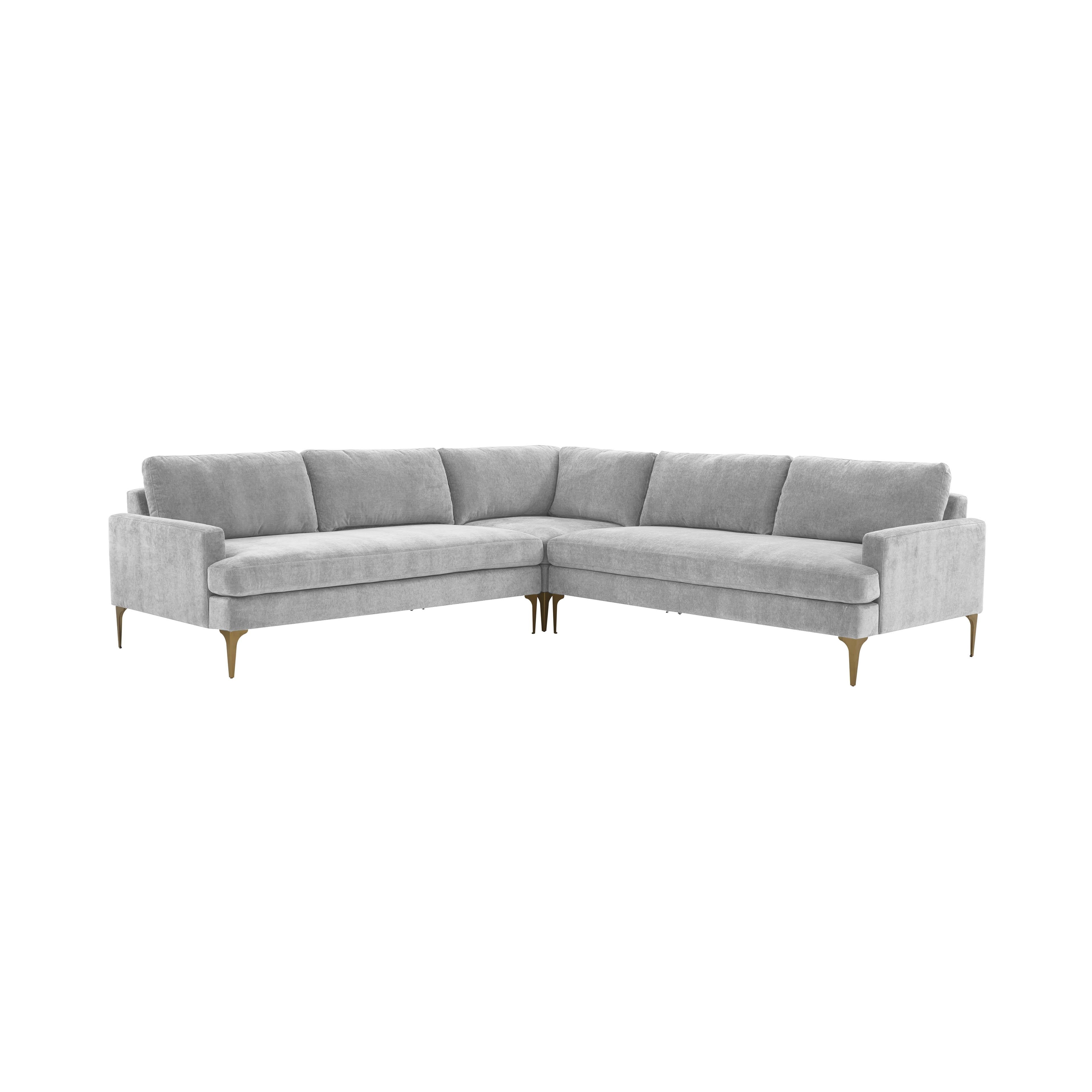 Serena Velvet L-Sectional Sectionals TOV Furniture Grey Brass , Black Friday Sale TOV Furniture Furniture Sale, Old Bones Co, Mid Century Furniture Sale, Four Hands Furniture, Black Friday Sale Serena Velvet L-Sectional,Gus Sale, Perigold Serena Velvet L-Sectional Sectionals Black Friday Sale , Perigold Sale Serena Velvet L-Sectional,Serena Velvet L-Sectional Lulu and Georgia, Burke Decor Sale Serena Velvet L-Sectional, www.oldbonesco.com