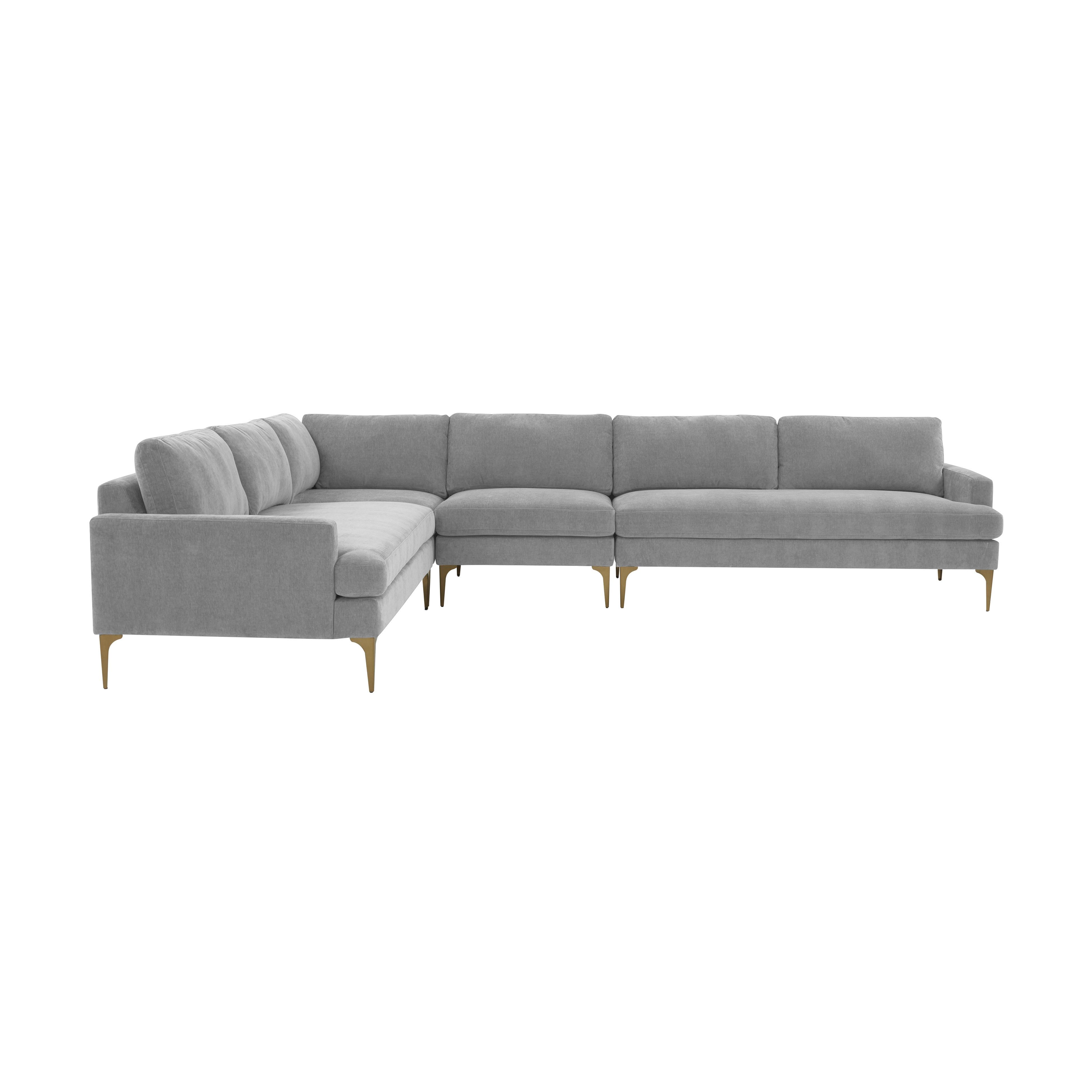 Serena Velvet Large L-Sectional Sectionals TOV Furniture     Sectionals, Mid Century Furniture, Furniture Sale, Old Bones Co, Mid Century Furniture Sale, Four Hands Furniture, Sale,Gus, Sale,Perigold Serena Velvet Large L-Sectional Sectionals Sale, Perigold Sale Serena Velvet Large L-Sectional,Serena Velvet Large L-Sectional Lulu and Georgia, Burke Decor Sale Serena Velvet Large L-Sectional, www.oldbonesco.com