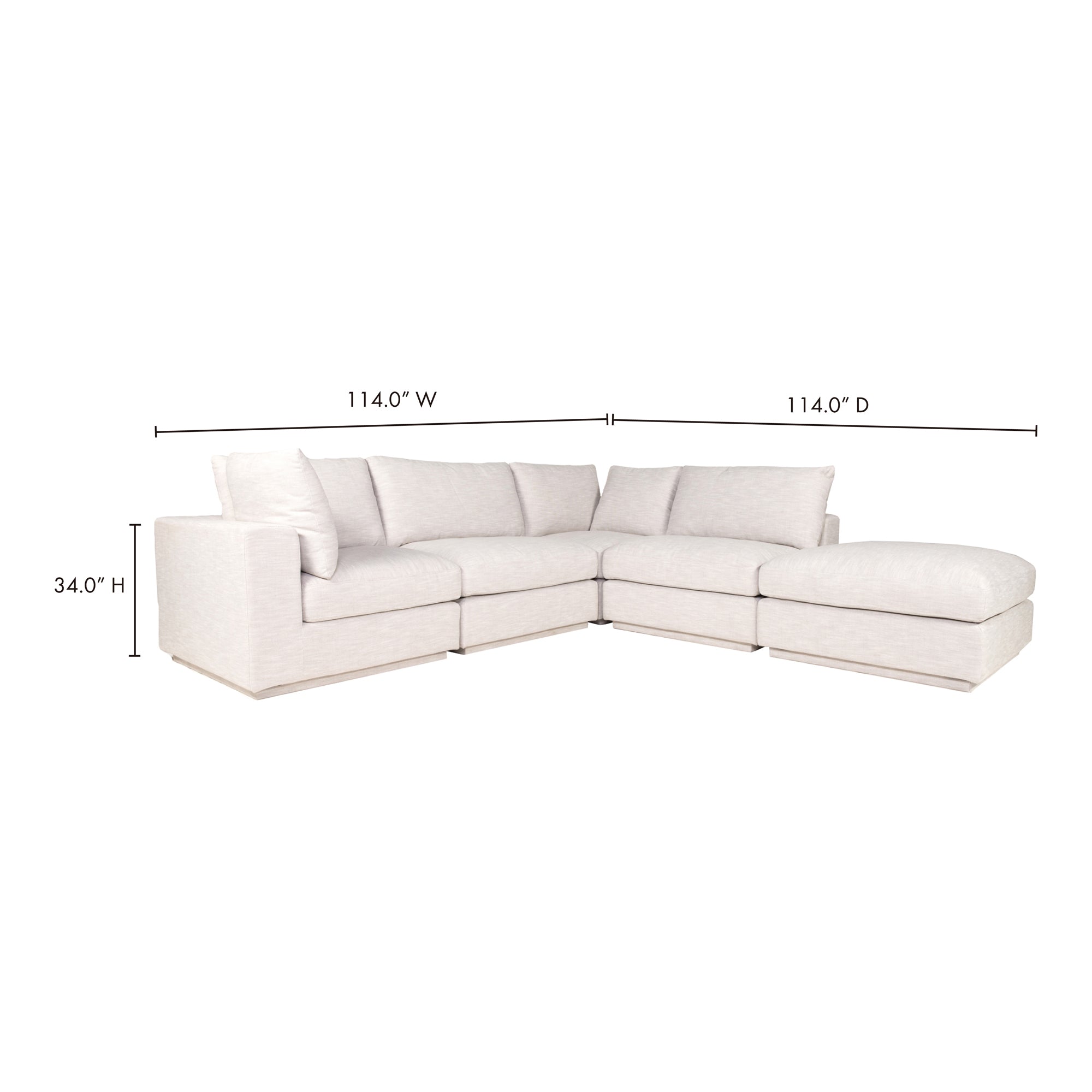 Justin Dream Modular Sectional Taupe Modular Sectional Moe's    Four Hands, Mid Century Modern Furniture, Old Bones Furniture Company, Old Bones Co, Modern Mid Century, Designer Furniture, Furniture Sale, Warehouse Furniture Sale, Justin Dream Modular Sectional Taupe Sale, https://www.oldbonesco.com/