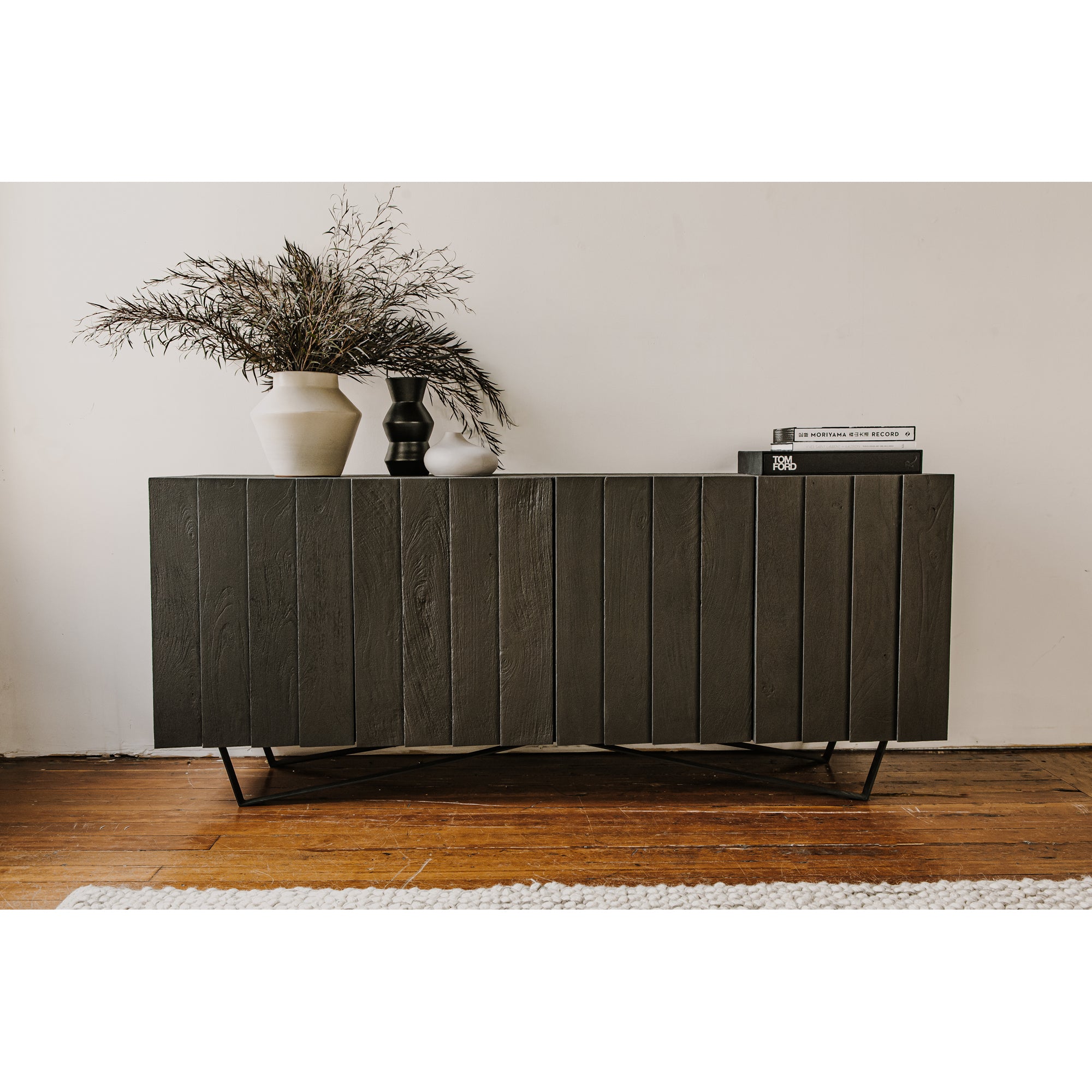 Brolio Sideboard Charcoal Sideboard Moe's    Four Hands, Mid Century Modern Furniture, Old Bones Furniture Company, Old Bones Co, Modern Mid Century, Designer Furniture, Furniture Sale, Warehouse Furniture Sale, Brolio Sideboard Charcoal Sale, https://www.oldbonesco.com/