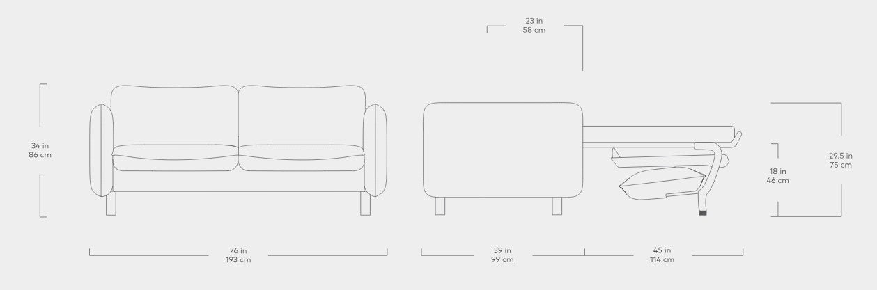 Rialto Sofabed Sofabed Gus*     Four Hands, Mid Century Modern Furniture, Old Bones Furniture Company, Old Bones Co, Modern Mid Century, Designer Furniture, https://www.oldbonesco.com/