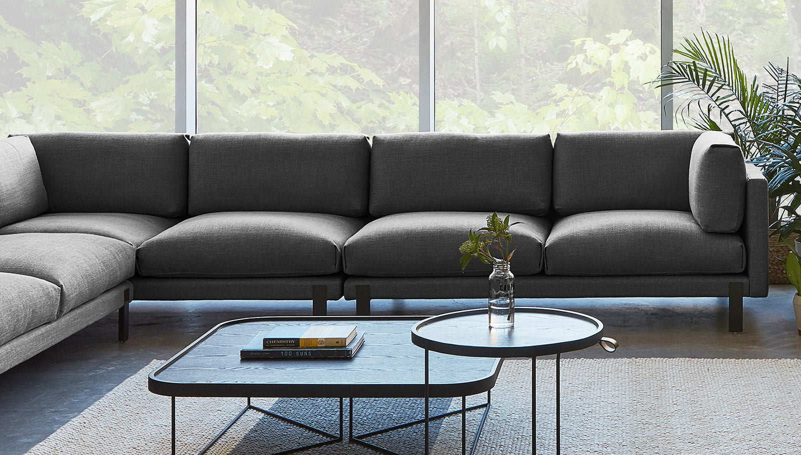 Silverlake U-Shaped Sectional Sectional Gus*     Four Hands, Mid Century Modern Furniture, Old Bones Furniture Company, Old Bones Co, Modern Mid Century, Designer Furniture, https://www.oldbonesco.com/