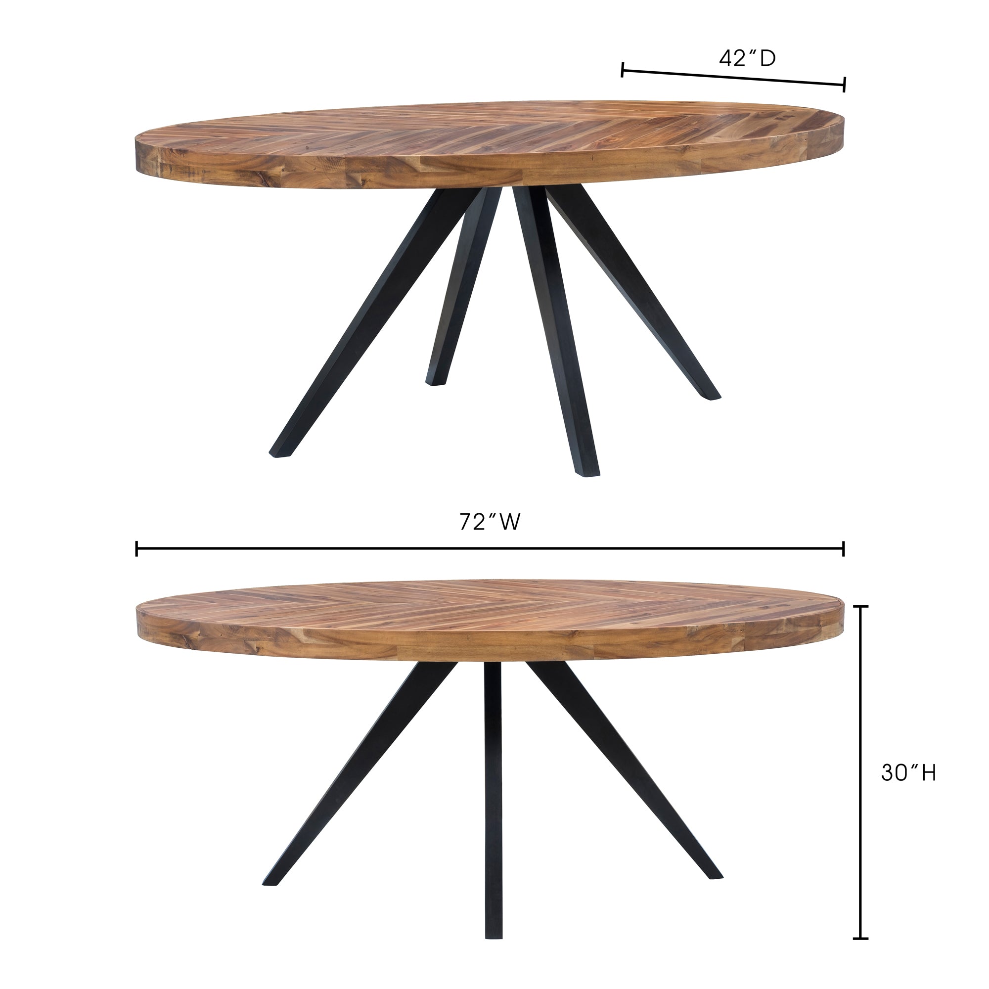 Parq Oval Dining Table Dining Tables Moe's    Four Hands, Mid Century Modern Furniture, Old Bones Furniture Company, Old Bones Co, Modern Mid Century, Designer Furniture, Furniture Sale, Warehouse Furniture Sale, Parq Oval Dining Table Sale, https://www.oldbonesco.com/