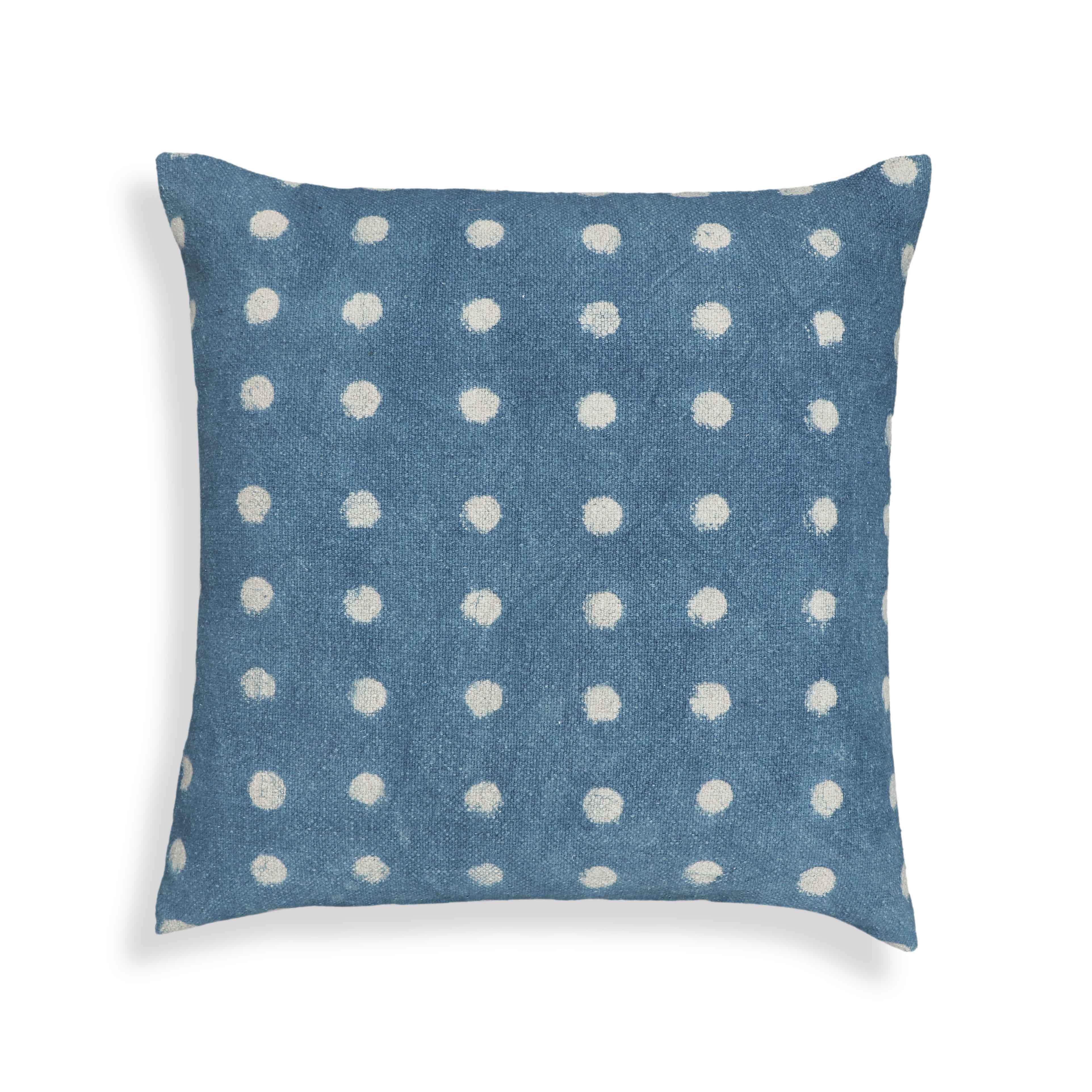 Indigo Dots Cotton 20" Square Accent Pillow Pillows TOV Furniture , Black Friday Sale TOV Furniture Furniture Sale, Old Bones Co, Mid Century Furniture Sale, Four Hands Furniture, Black Friday Sale Indigo Dots Cotton 20" Square Accent Pillow,Gus Sale, Perigold Indigo Dots Cotton 20" Square Accent Pillow Pillows Black Friday Sale , Perigold Sale Indigo Dots Cotton 20" Square Accent Pillow,Indigo Dots Cotton 20" Square Accent Pillow Lulu and Georgia, Burke Decor Sale Indigo Dots Cotton 20" Square Accent Pillo