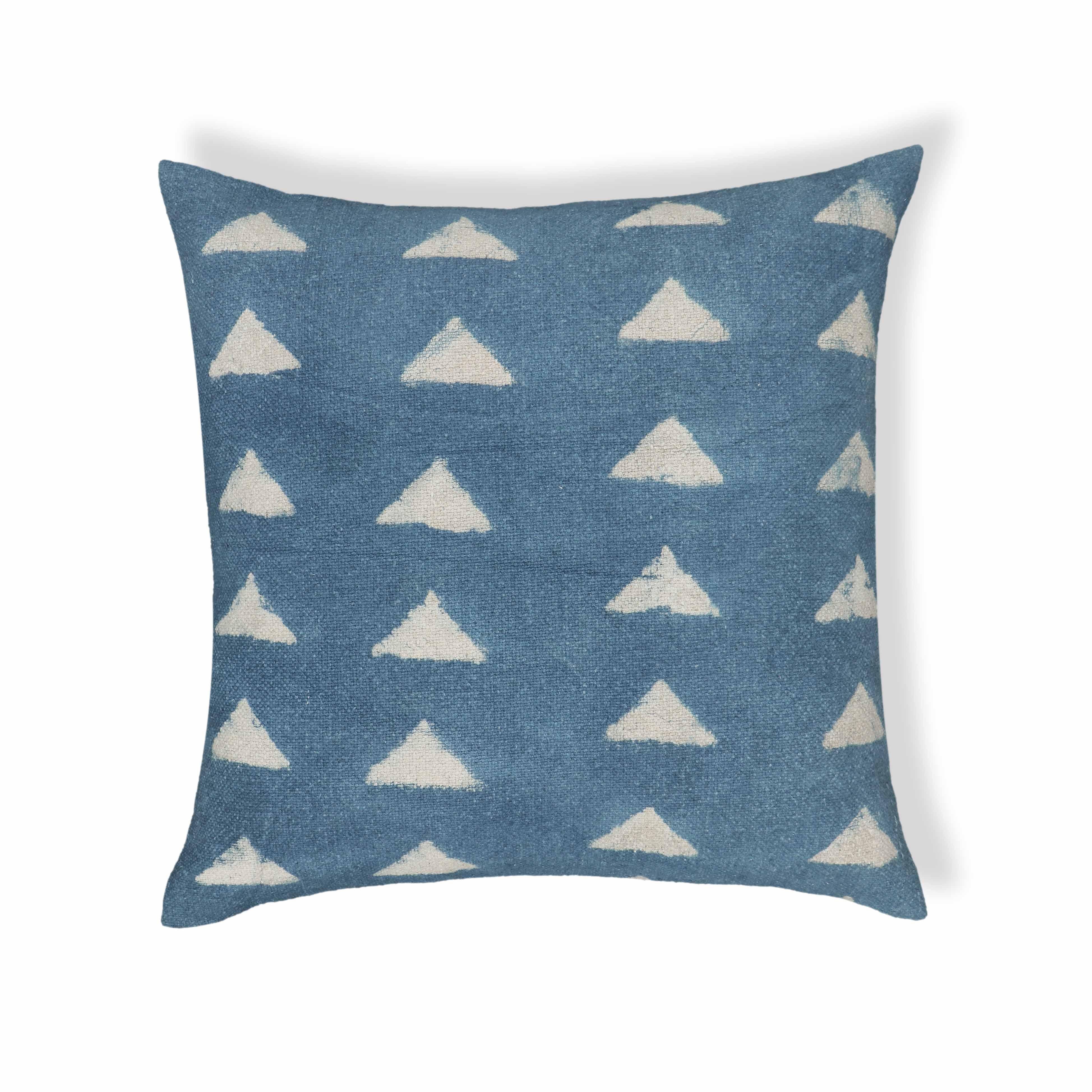 Indigo Triangles Cotton 20" Square Accent Pillow Pillows TOV Furniture , Black Friday Sale TOV Furniture Furniture Sale, Old Bones Co, Mid Century Furniture Sale, Four Hands Furniture, Black Friday Sale Indigo Triangles Cotton 20" Square Accent Pillow,Gus Sale, Perigold Indigo Triangles Cotton 20" Square Accent Pillow Pillows Black Friday Sale , Perigold Sale Indigo Triangles Cotton 20" Square Accent Pillow,Indigo Triangles Cotton 20" Square Accent Pillow Lulu and Georgia, Burke Decor Sale Indigo Triangles 