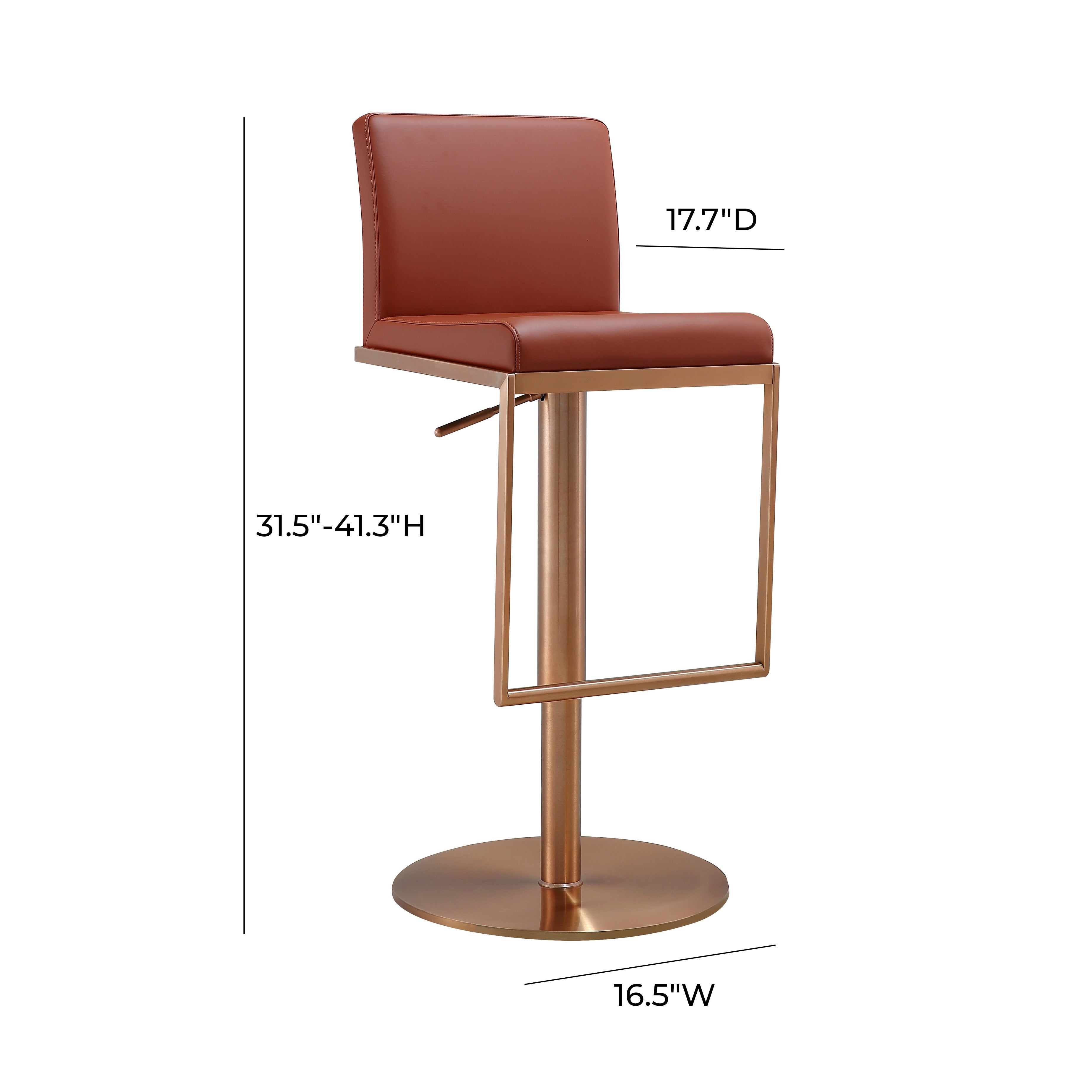 Sentinel Saddle Brown and Rose Gold Adjustable Stool Bar & Counter Stools TOV Furniture , Black Friday Sale TOV Furniture Furniture Sale, Old Bones Co, Mid Century Furniture Sale, Four Hands Furniture, Black Friday Sale Sentinel Saddle Brown and Rose Gold Adjustable Stool,Gus Sale, Perigold Sentinel Saddle Brown and Rose Gold Adjustable Stool Bar & Counter Stools Black Friday Sale , Perigold Sale Sentinel Saddle Brown and Rose Gold Adjustable Stool,Sentinel Saddle Brown and Rose Gold Adjustable Stool Lulu a