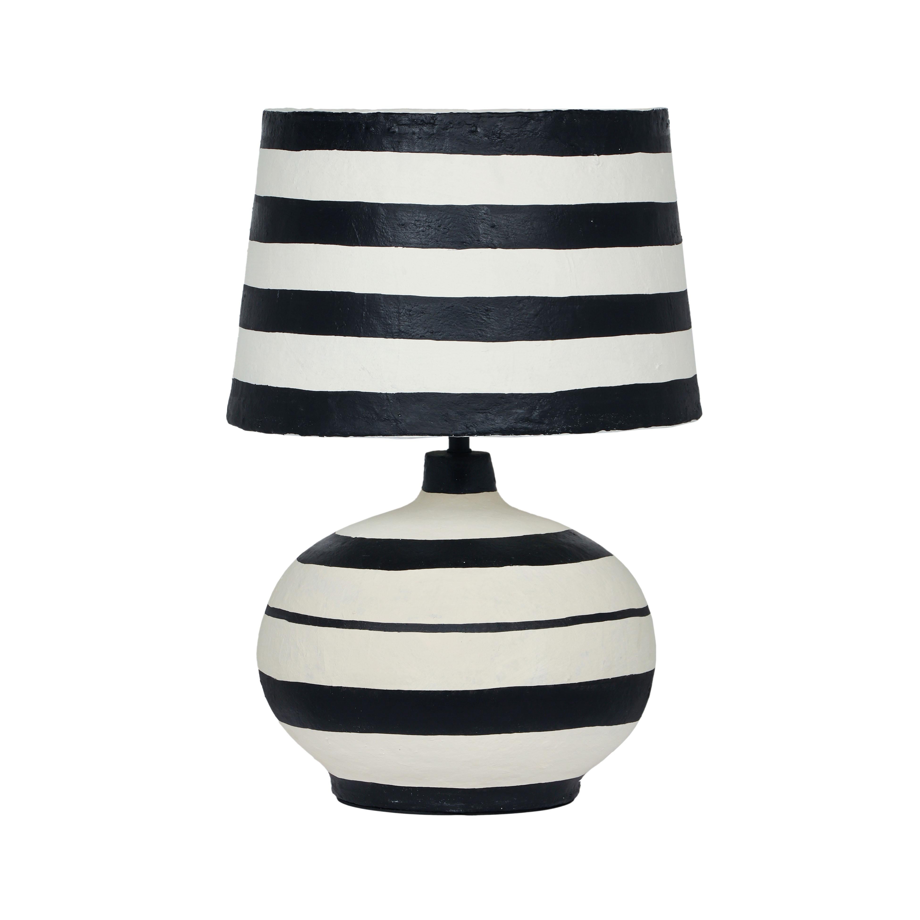 Positano Striped Papier Mache Table Lamp Table & Desk Lamps TOV Furniture Black with White , Black Friday Sale TOV Furniture Furniture Sale, Old Bones Co, Mid Century Furniture Sale, Four Hands Furniture, Black Friday Sale Positano Striped Papier Mache Table Lamp,Gus Sale, Perigold Positano Striped Papier Mache Table Lamp Table & Desk Lamps Black Friday Sale , Perigold Sale Positano Striped Papier Mache Table Lamp,Positano Striped Papier Mache Table Lamp Lulu and Georgia, Burke Decor Sale Positano Striped P