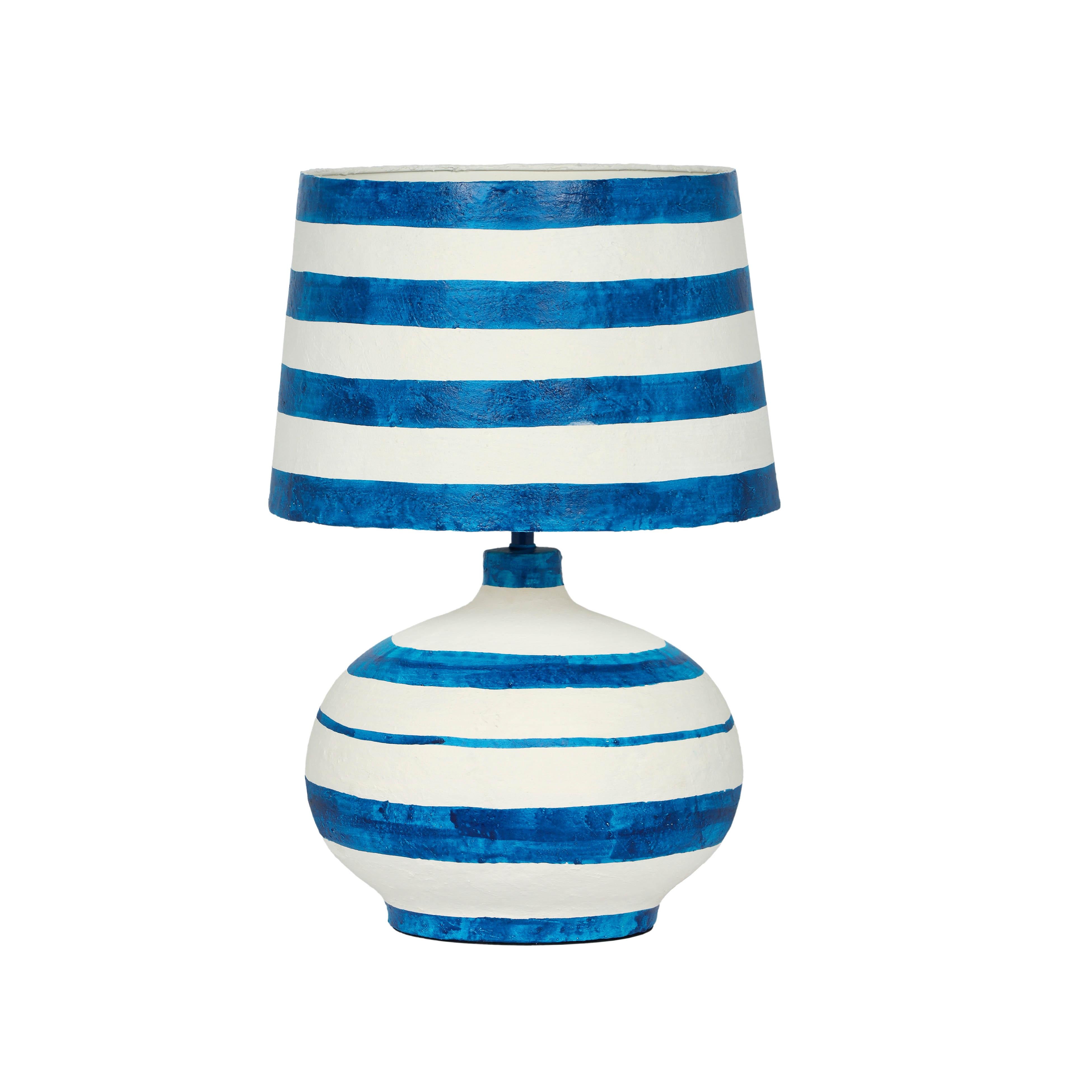 Positano Striped Papier Mache Table Lamp Table & Desk Lamps TOV Furniture Blue with White , Black Friday Sale TOV Furniture Furniture Sale, Old Bones Co, Mid Century Furniture Sale, Four Hands Furniture, Black Friday Sale Positano Striped Papier Mache Table Lamp,Gus Sale, Perigold Positano Striped Papier Mache Table Lamp Table & Desk Lamps Black Friday Sale , Perigold Sale Positano Striped Papier Mache Table Lamp,Positano Striped Papier Mache Table Lamp Lulu and Georgia, Burke Decor Sale Positano Striped Pa