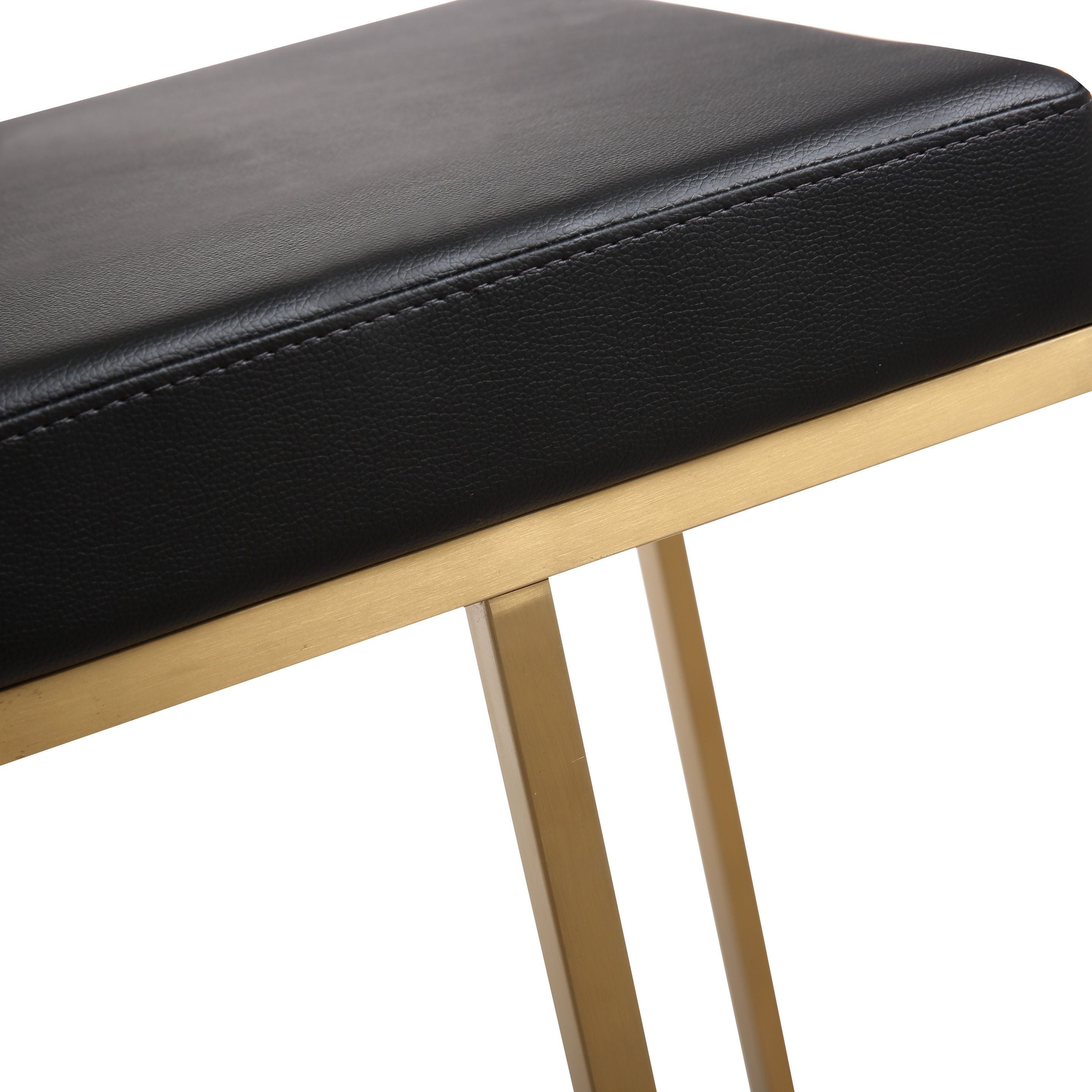 Ferrara Black Performance Vegan Leather and Gold Steel Barstool - Set of 2 Bar & Counter Stools TOV Furniture , Black Friday Sale TOV Furniture Furniture Sale, Old Bones Co, Mid Century Furniture Sale, Four Hands Furniture, Black Friday Sale Ferrara Black Performance Vegan Leather and Gold Steel Barstool - Set of 2,Gus Sale, Perigold Ferrara Black Performance Vegan Leather and Gold Steel Barstool - Set of 2 Bar & Counter Stools Black Friday Sale , Perigold Sale Ferrara Black Performance Vegan Leather and Go