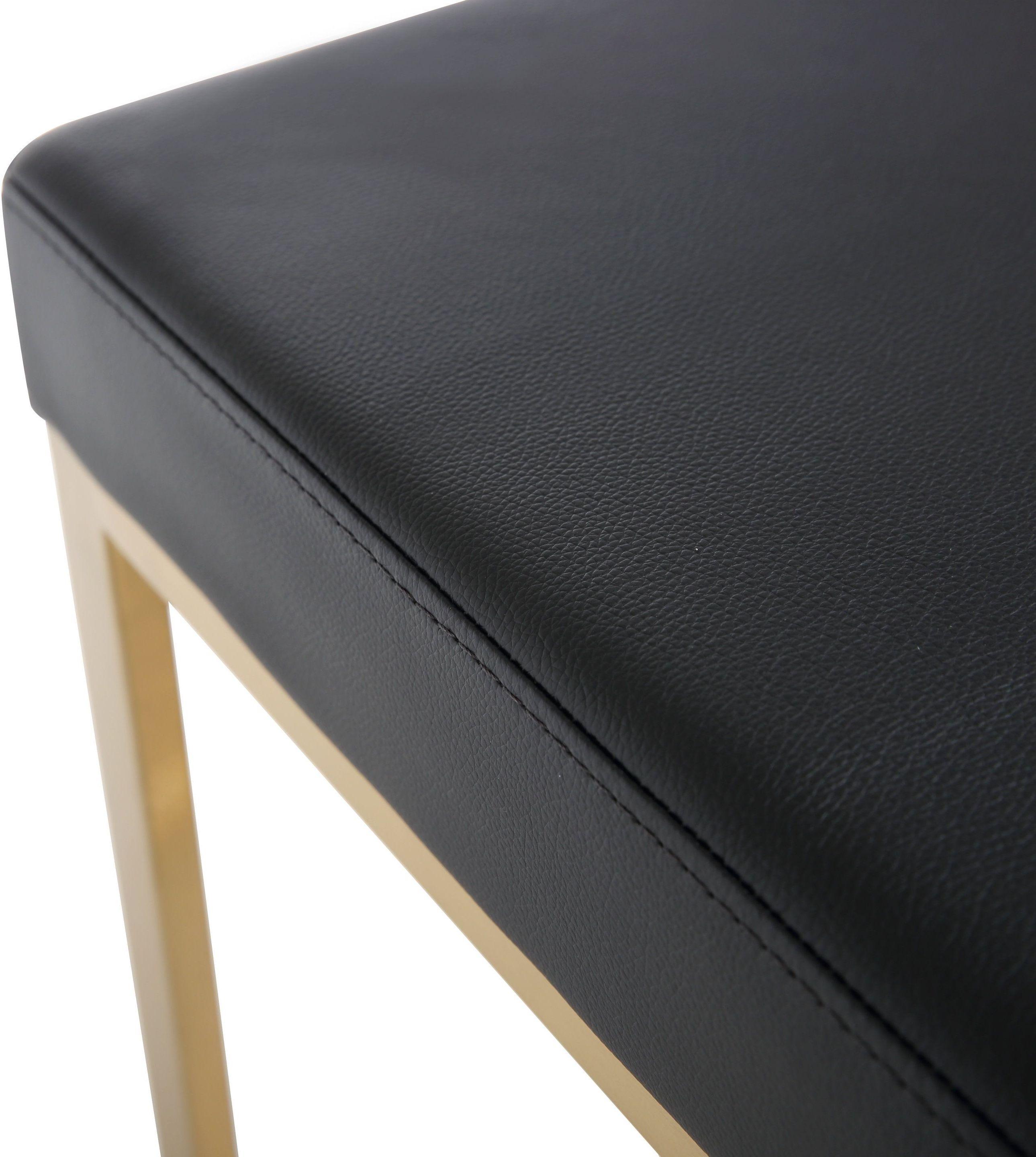 Ferrara Black Performance Vegan Leather and Gold Steel Barstool - Set of 2 Bar & Counter Stools TOV Furniture , Black Friday Sale TOV Furniture Furniture Sale, Old Bones Co, Mid Century Furniture Sale, Four Hands Furniture, Black Friday Sale Ferrara Black Performance Vegan Leather and Gold Steel Barstool - Set of 2,Gus Sale, Perigold Ferrara Black Performance Vegan Leather and Gold Steel Barstool - Set of 2 Bar & Counter Stools Black Friday Sale , Perigold Sale Ferrara Black Performance Vegan Leather and Go