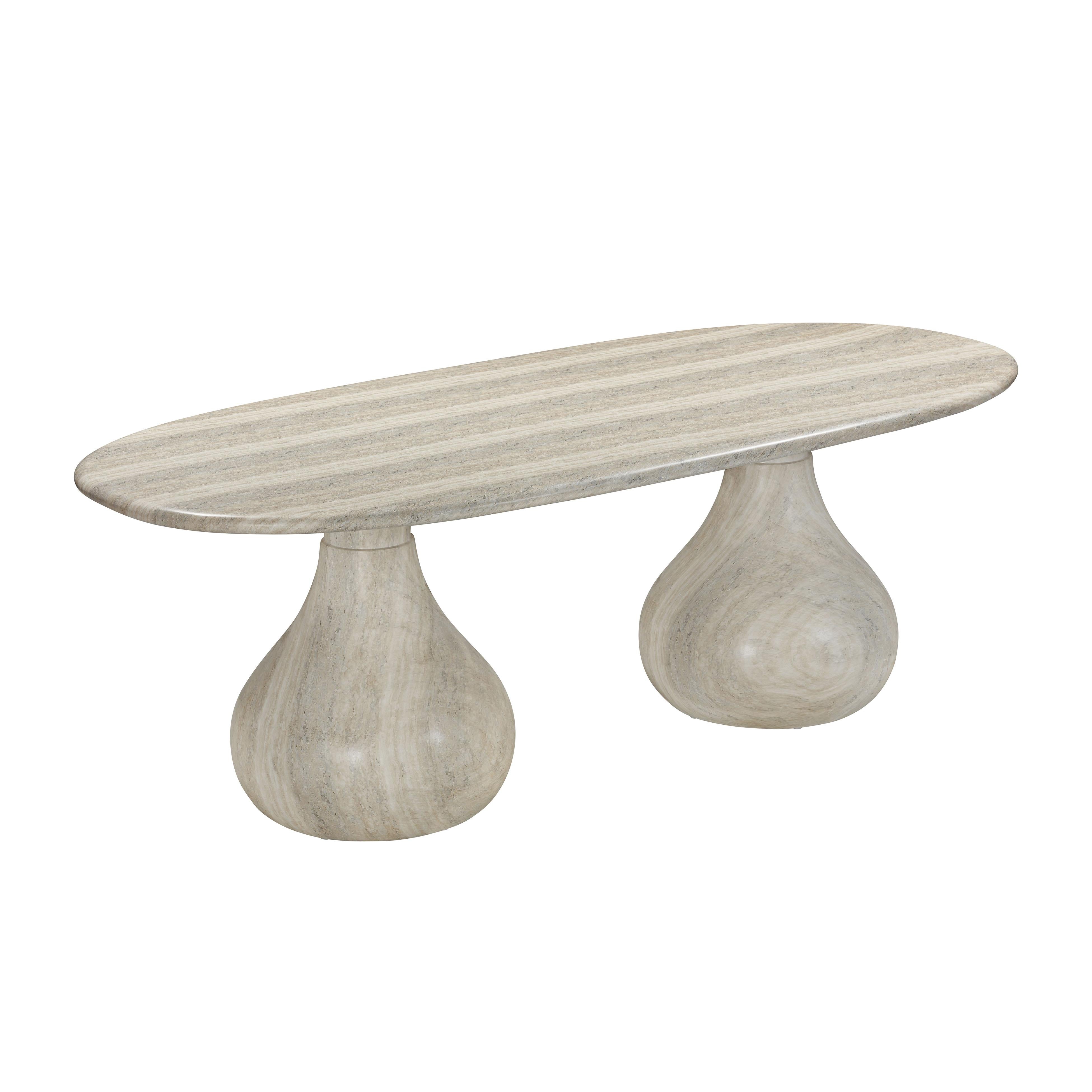 Smooch Faux Travertine Indoor / Outdoor Pedestal Dining Table Dining Tables TOV Furniture , Black Friday Sale TOV Furniture Furniture Sale, Old Bones Co, Mid Century Furniture Sale, Four Hands Furniture, Black Friday Sale Smooch Faux Travertine Indoor / Outdoor Pedestal Dining Table,Gus Sale, Perigold Smooch Faux Travertine Indoor / Outdoor Pedestal Dining Table Dining Tables Black Friday Sale , Perigold Sale Smooch Faux Travertine Indoor / Outdoor Pedestal Dining Table,Smooch Faux Travertine Indoor / Outdo