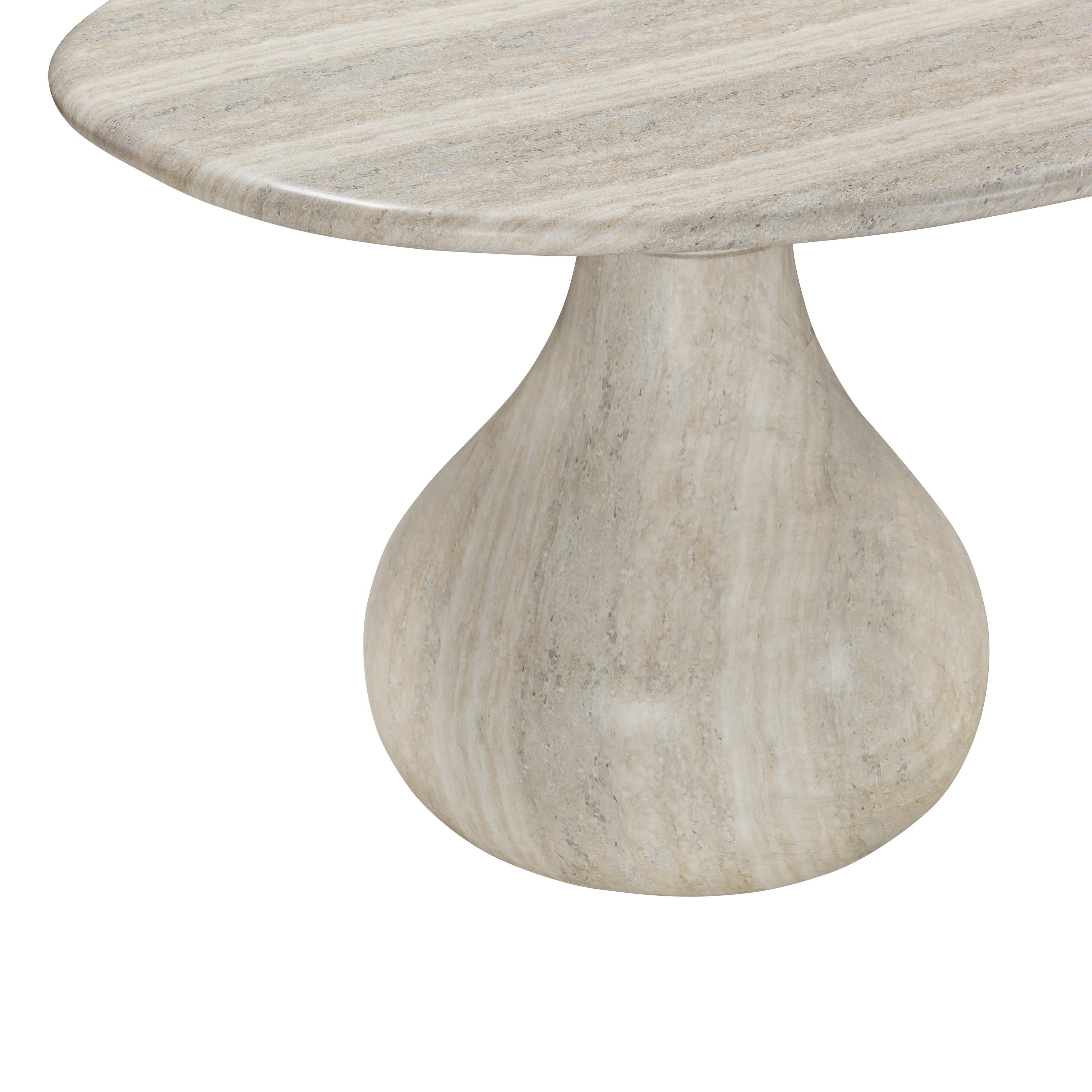 Smooch Faux Travertine Indoor / Outdoor Pedestal Dining Table Dining Tables TOV Furniture , Black Friday Sale TOV Furniture Furniture Sale, Old Bones Co, Mid Century Furniture Sale, Four Hands Furniture, Black Friday Sale Smooch Faux Travertine Indoor / Outdoor Pedestal Dining Table,Gus Sale, Perigold Smooch Faux Travertine Indoor / Outdoor Pedestal Dining Table Dining Tables Black Friday Sale , Perigold Sale Smooch Faux Travertine Indoor / Outdoor Pedestal Dining Table,Smooch Faux Travertine Indoor / Outdo