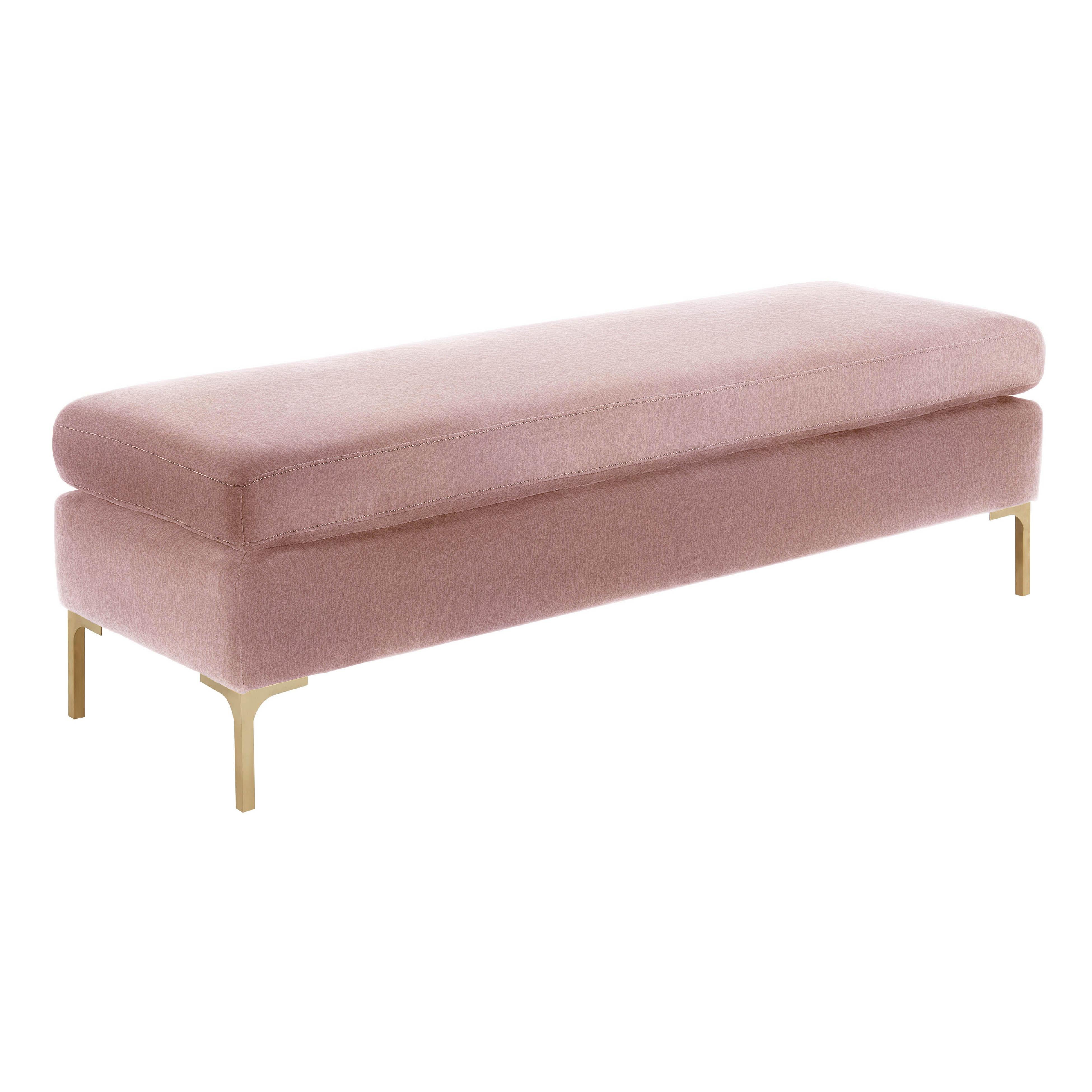 Delilah Velvet Bench Benches TOV Furniture Blush    Benches, Mid Century Furniture, Furniture Sale, Old Bones Co, Mid Century Furniture Sale, Four Hands Furniture, Sale,Gus, Sale,Perigold Delilah Velvet Bench Benches Sale, Perigold Sale Delilah Velvet Bench,Delilah Velvet Bench Lulu and Georgia, Burke Decor Sale Delilah Velvet Bench, www.oldbonesco.com