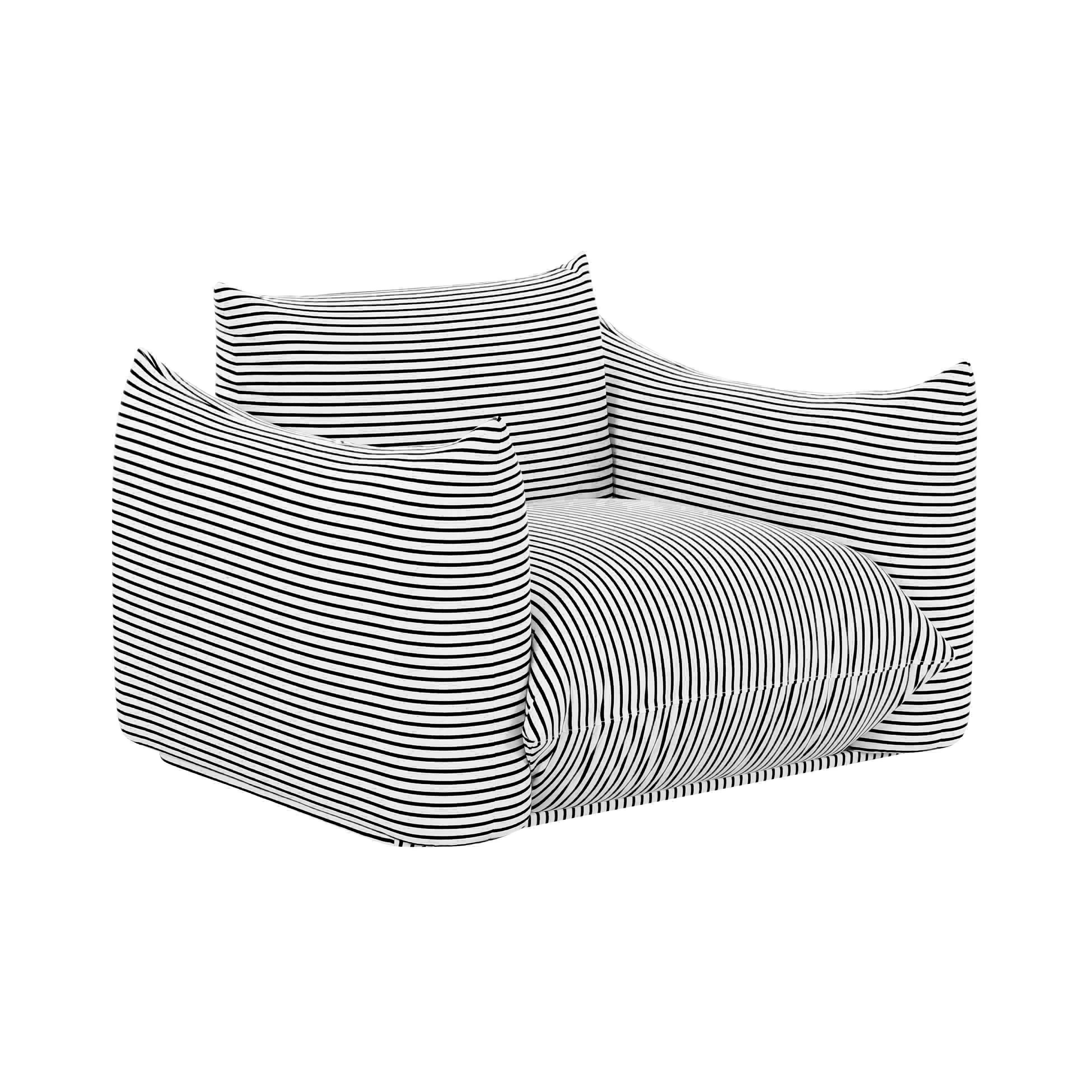 Saint Tropez Striped Stuffed Outdoor Armchair Outdoor Accent & Lounge Chairs TOV Furniture Black with White , Black Friday Sale TOV Furniture Furniture Sale, Old Bones Co, Mid Century Furniture Sale, Four Hands Furniture, Black Friday Sale Saint Tropez Striped Stuffed Outdoor Armchair,Gus Sale, Perigold Saint Tropez Striped Stuffed Outdoor Armchair Outdoor Accent & Lounge Chairs Black Friday Sale , Perigold Sale Saint Tropez Striped Stuffed Outdoor Armchair,Saint Tropez Striped Stuffed Outdoor Armchair Lulu