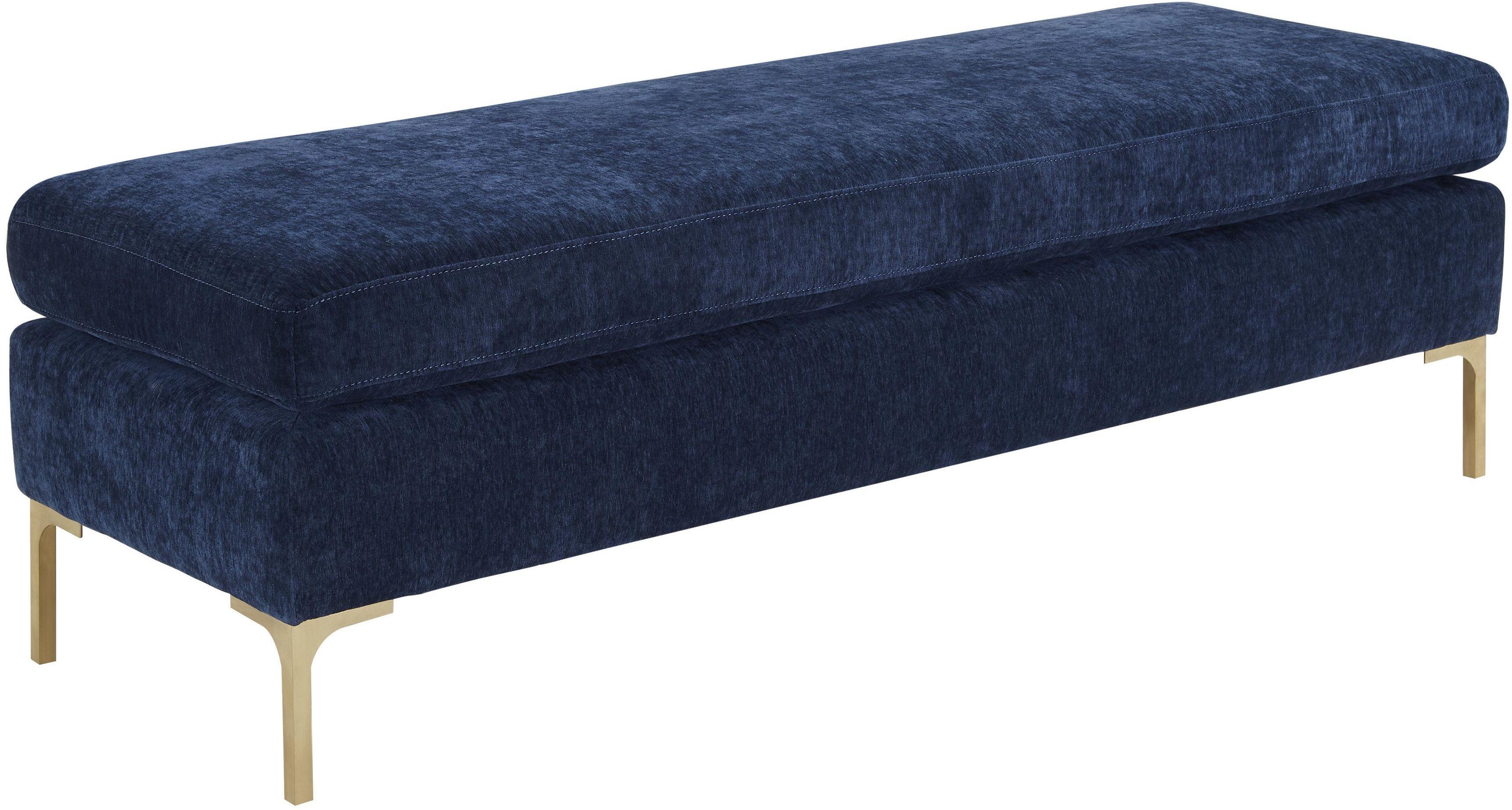 Delilah Velvet Bench Benches TOV Furniture Navy    Benches, Mid Century Furniture, Furniture Sale, Old Bones Co, Mid Century Furniture Sale, Four Hands Furniture, Sale,Gus, Sale,Perigold Delilah Velvet Bench Benches Sale, Perigold Sale Delilah Velvet Bench,Delilah Velvet Bench Lulu and Georgia, Burke Decor Sale Delilah Velvet Bench, www.oldbonesco.com