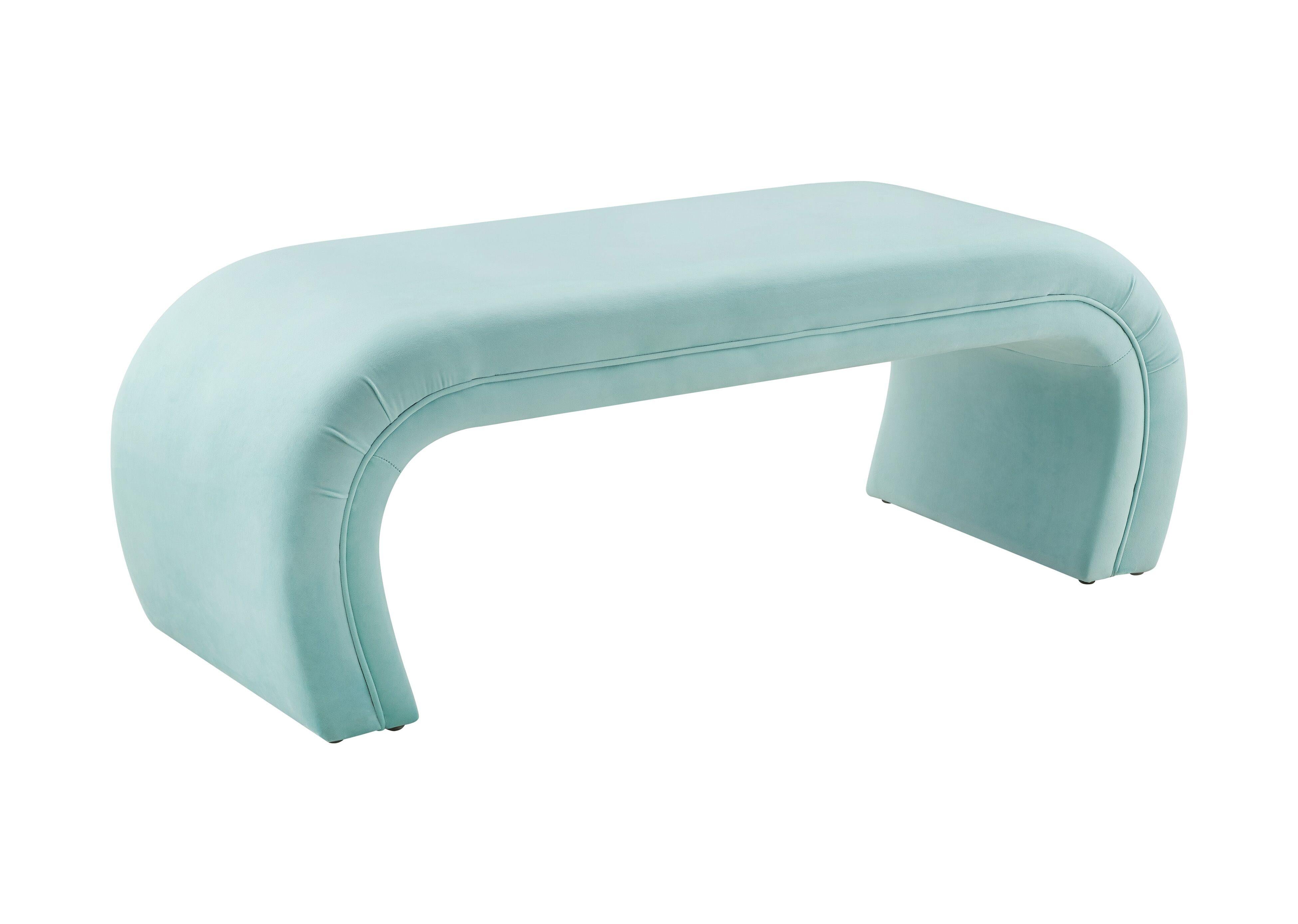 Kenya Velvet Bench Benches TOV Furniture Bright Blue    Benches, Mid Century Furniture, Furniture Sale, Old Bones Co, Mid Century Furniture Sale, Four Hands Furniture, Sale,Gus, Sale,Perigold Kenya Velvet Bench Benches Sale, Perigold Sale Kenya Velvet Bench,Kenya Velvet Bench Lulu and Georgia, Burke Decor Sale Kenya Velvet Bench, www.oldbonesco.com