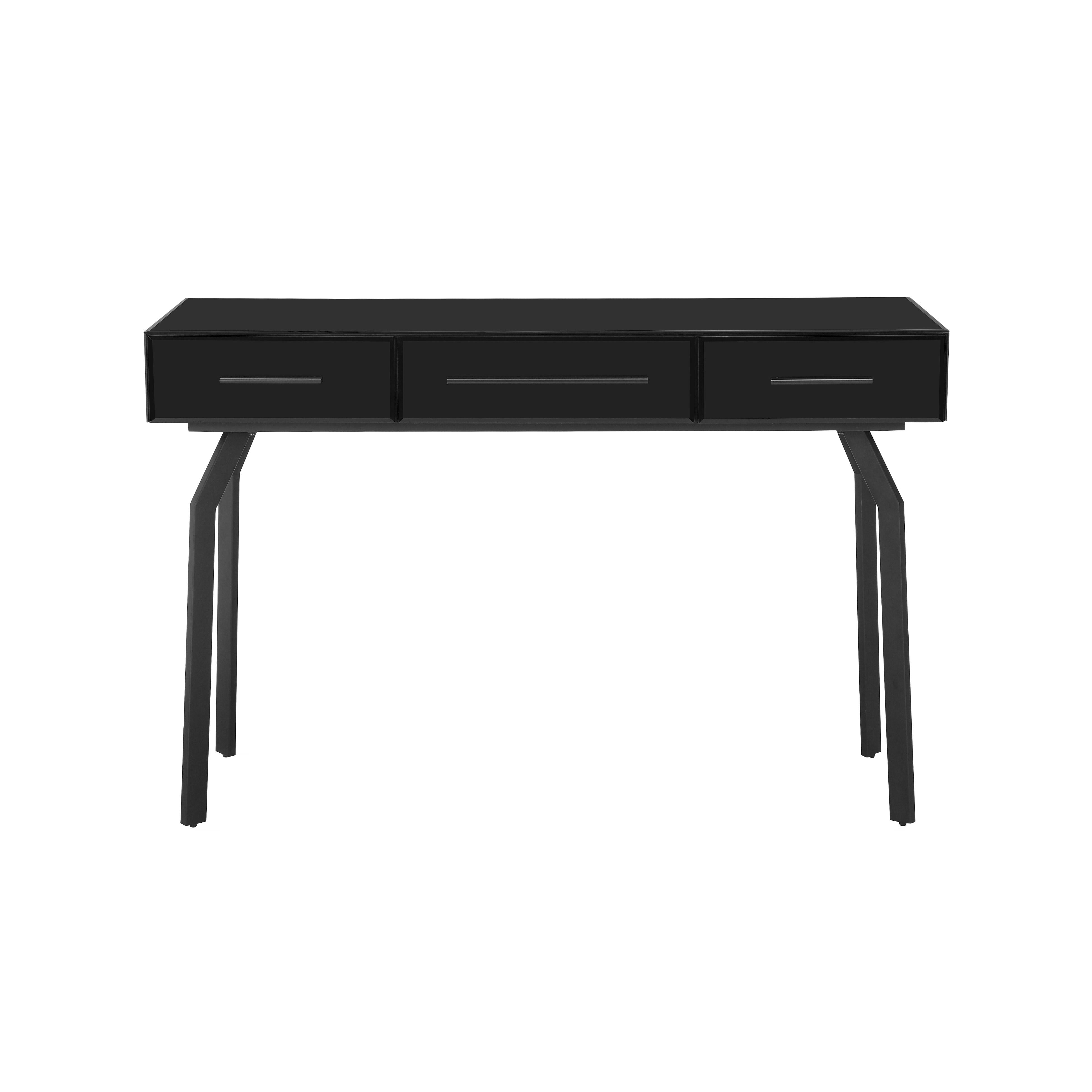 Santana Black Glass Desk Console Table Console Tables TOV Furniture , Black Friday Sale TOV Furniture Furniture Sale, Old Bones Co, Mid Century Furniture Sale, Four Hands Furniture, Black Friday Sale Santana Black Glass Desk Console Table,Gus Sale, Perigold Santana Black Glass Desk Console Table Console Tables Black Friday Sale , Perigold Sale Santana Black Glass Desk Console Table,Santana Black Glass Desk Console Table Lulu and Georgia, Burke Decor Sale Santana Black Glass Desk Console Table, www.oldbonesc