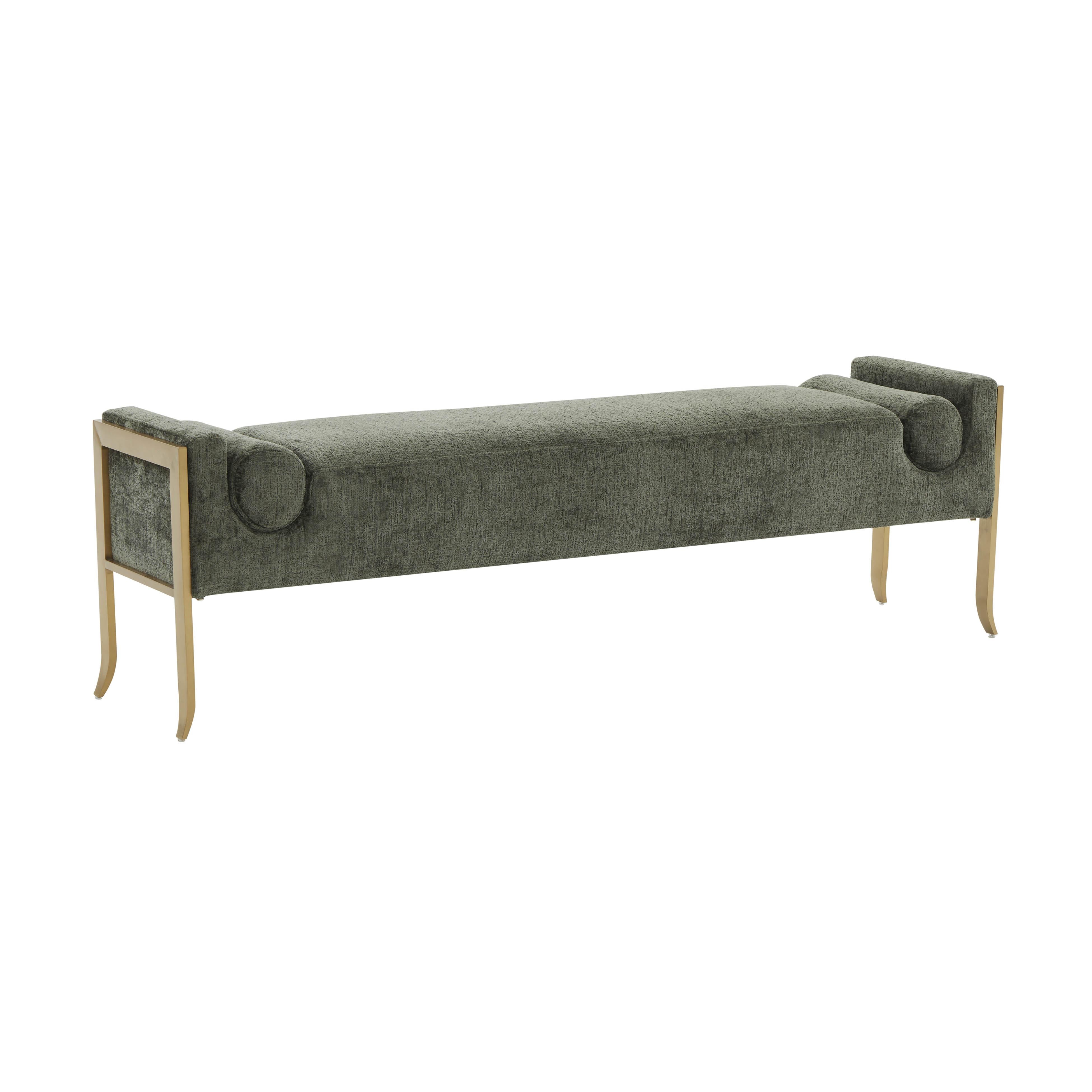 Ines Textured Velvet Bench Benches TOV Furniture Green    Benches, Mid Century Furniture, Furniture Sale, Old Bones Co, Mid Century Furniture Sale, Four Hands Furniture, Sale,Gus, Sale,Perigold Ines Textured Velvet Bench Benches Sale, Perigold Sale Ines Textured Velvet Bench,Ines Textured Velvet Bench Lulu and Georgia, Burke Decor Sale Ines Textured Velvet Bench, www.oldbonesco.com