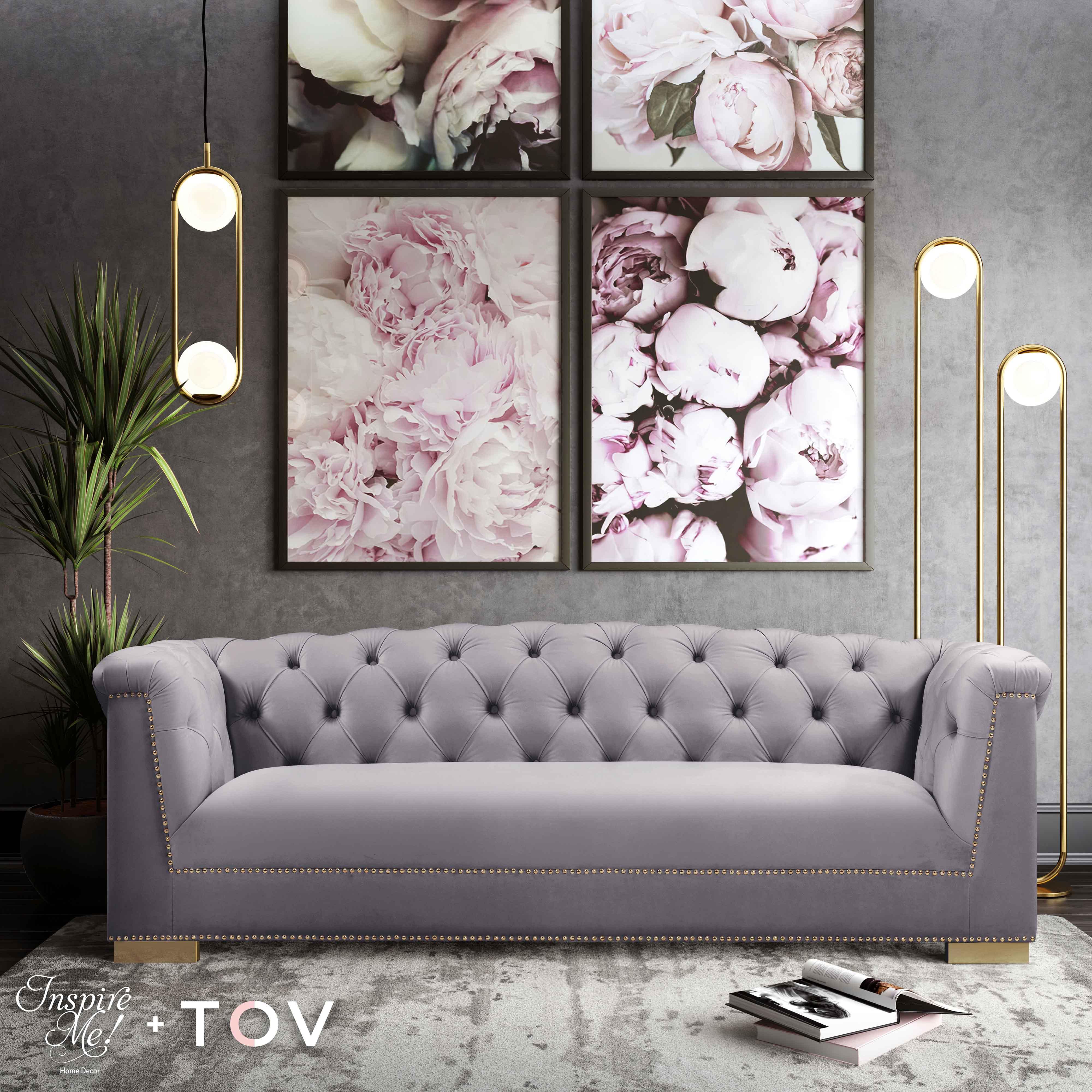 Farah Velvet Sofa Cream