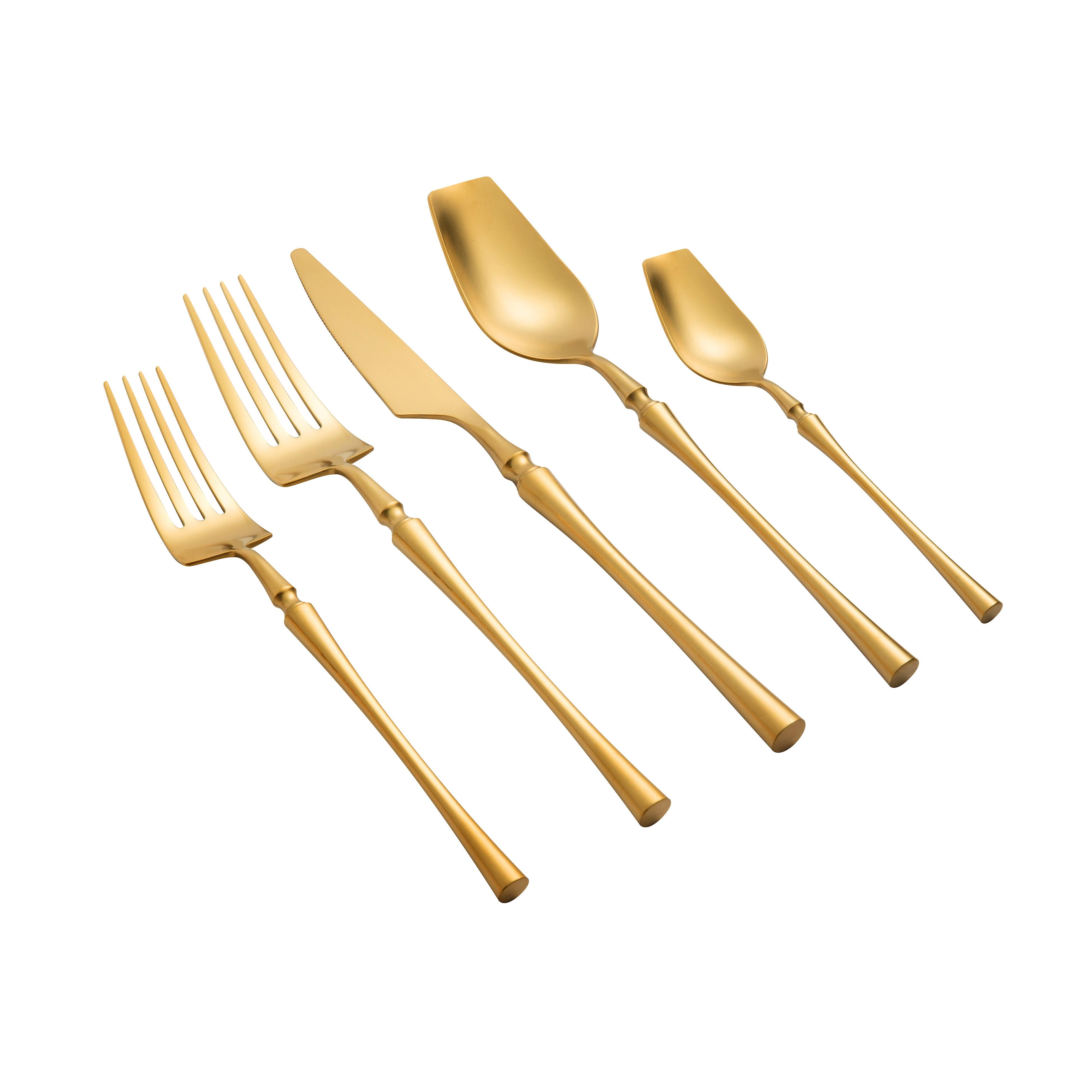 Millie Brushed Gold Stainless Steel Flatware - Set of 20 Pieces Flatware Sets TOV Furniture , Black Friday Sale TOV Furniture Furniture Sale, Old Bones Co, Mid Century Furniture Sale, Four Hands Furniture, Black Friday Sale Millie Brushed Gold Stainless Steel Flatware - Set of 20 Pieces,Gus Sale, Perigold Millie Brushed Gold Stainless Steel Flatware - Set of 20 Pieces Flatware Sets Black Friday Sale , Perigold Sale Millie Brushed Gold Stainless Steel Flatware - Set of 20 Pieces,Millie Brushed Gold Stainless