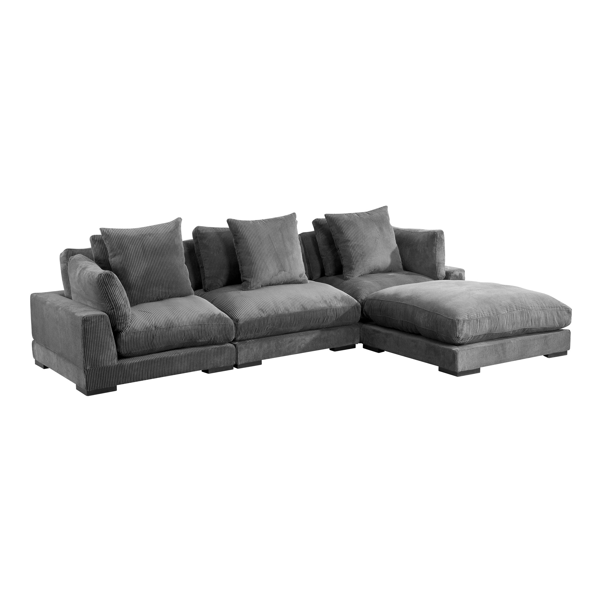 Tumble Lounge Modular Sectional Charcoal Sectional Modular Moe's    Four Hands, Mid Century Modern Furniture, Old Bones Furniture Company, Old Bones Co, Modern Mid Century, Designer Furniture, Furniture Sale, Warehouse Furniture Sale, Tumble Lounge Modular Sectional Charcoal Sale, https://www.oldbonesco.com/