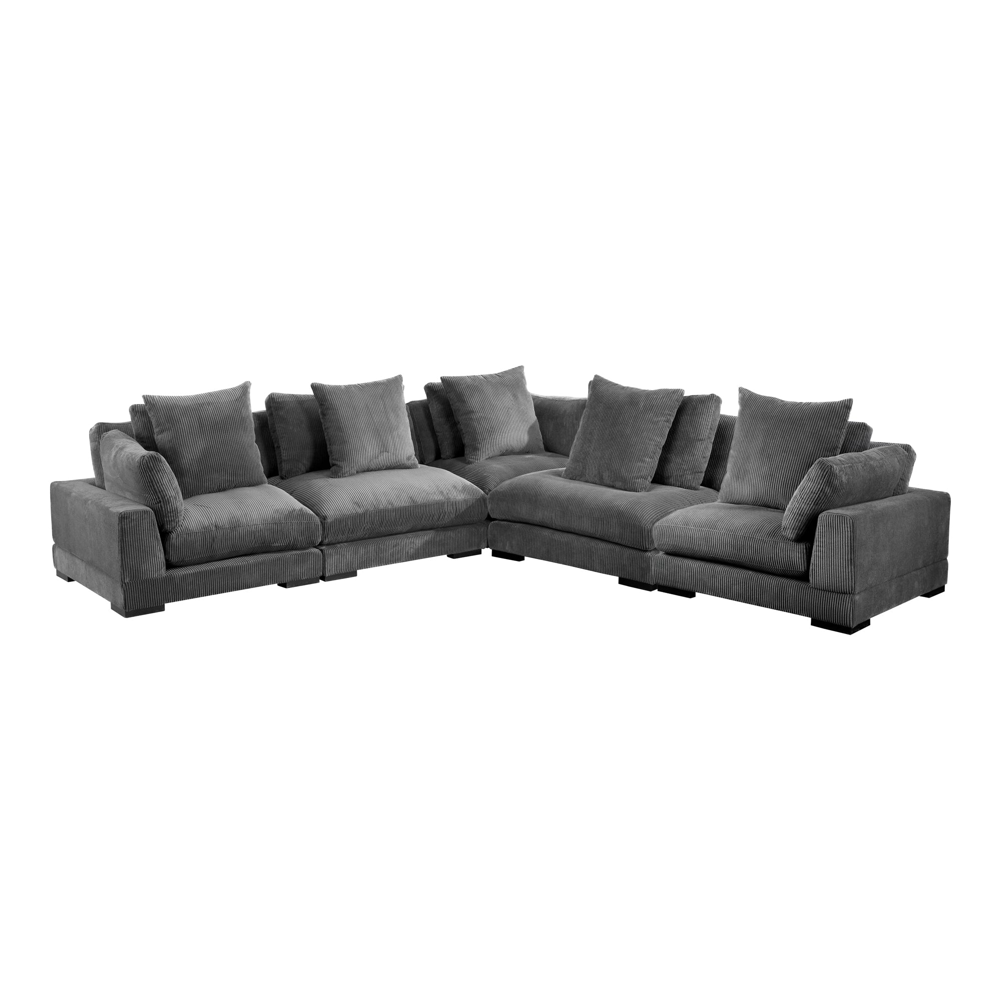 Tumble Classic L Modular Sectional Dark GreySectional Moe's Dark Grey   Four Hands, Mid Century Modern Furniture, Old Bones Furniture Company, Old Bones Co, Modern Mid Century, Designer Furniture, Furniture Sale, Warehouse Furniture Sale, Tumble Classic L Modular Sectional Sale, https://www.oldbonesco.com/