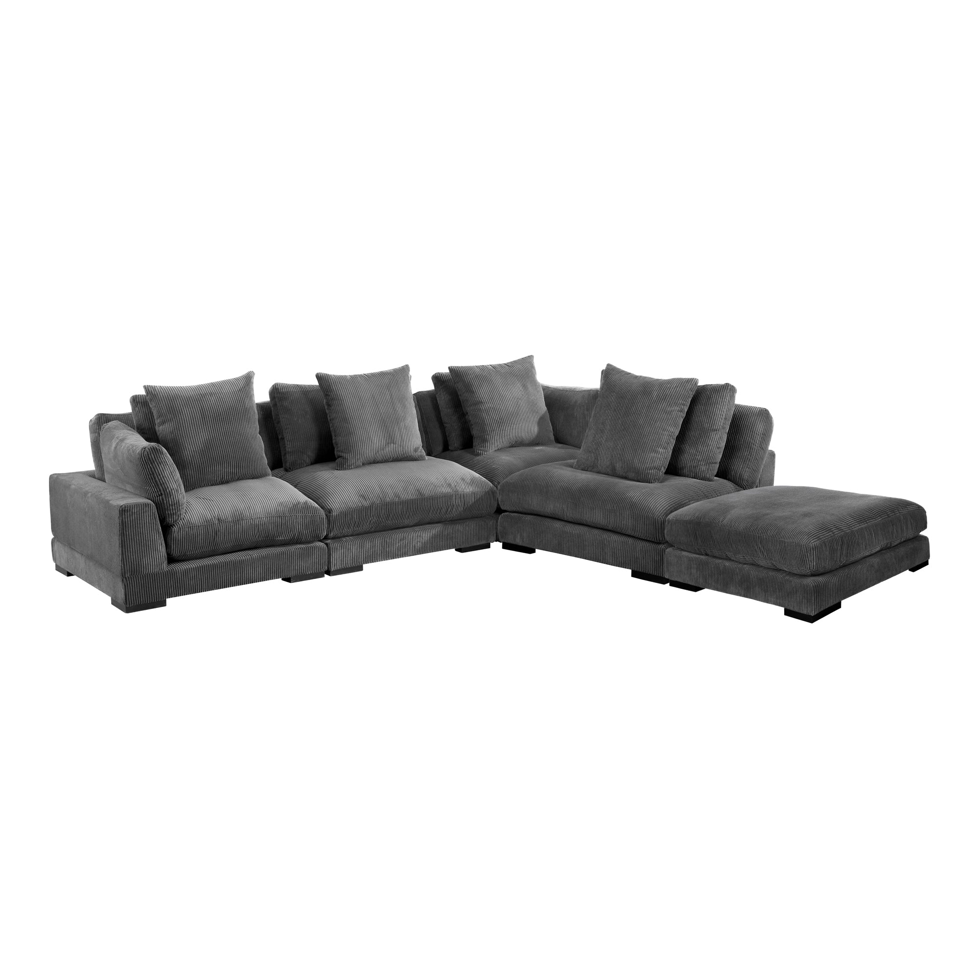 Tumble Dream Modular Sectional Dark GreySectional Moe's Dark Grey   Four Hands, Mid Century Modern Furniture, Old Bones Furniture Company, Old Bones Co, Modern Mid Century, Designer Furniture, Furniture Sale, Warehouse Furniture Sale, Tumble Dream Modular Sectional Sale, https://www.oldbonesco.com/