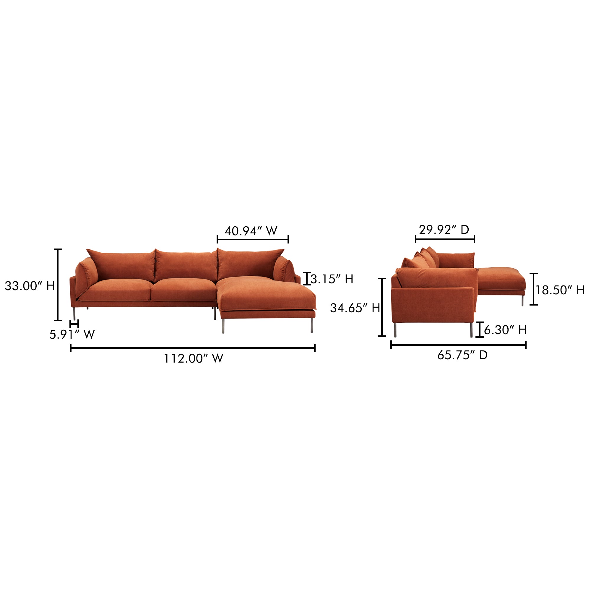 Jamara Sectional Sectional Sofa Moe's    Four Hands, Mid Century Modern Furniture, Old Bones Furniture Company, Old Bones Co, Modern Mid Century, Designer Furniture, Furniture Sale, Warehouse Furniture Sale, Jamara Sectional Sale, https://www.oldbonesco.com/