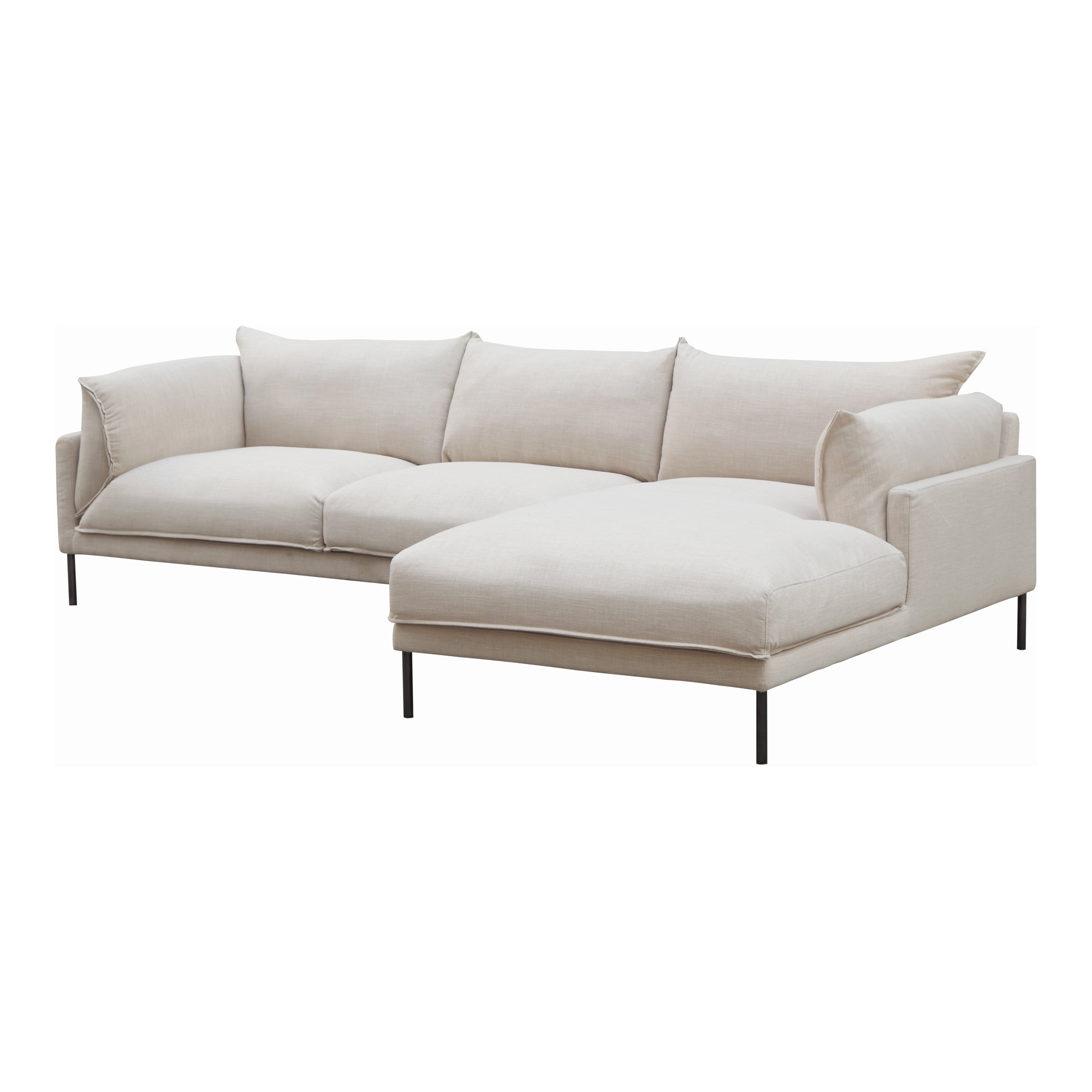 Jamara Sectional Sectional Sofa Moe's    Four Hands, Mid Century Modern Furniture, Old Bones Furniture Company, Old Bones Co, Modern Mid Century, Designer Furniture, Furniture Sale, Warehouse Furniture Sale, Jamara Sectional Sale, https://www.oldbonesco.com/