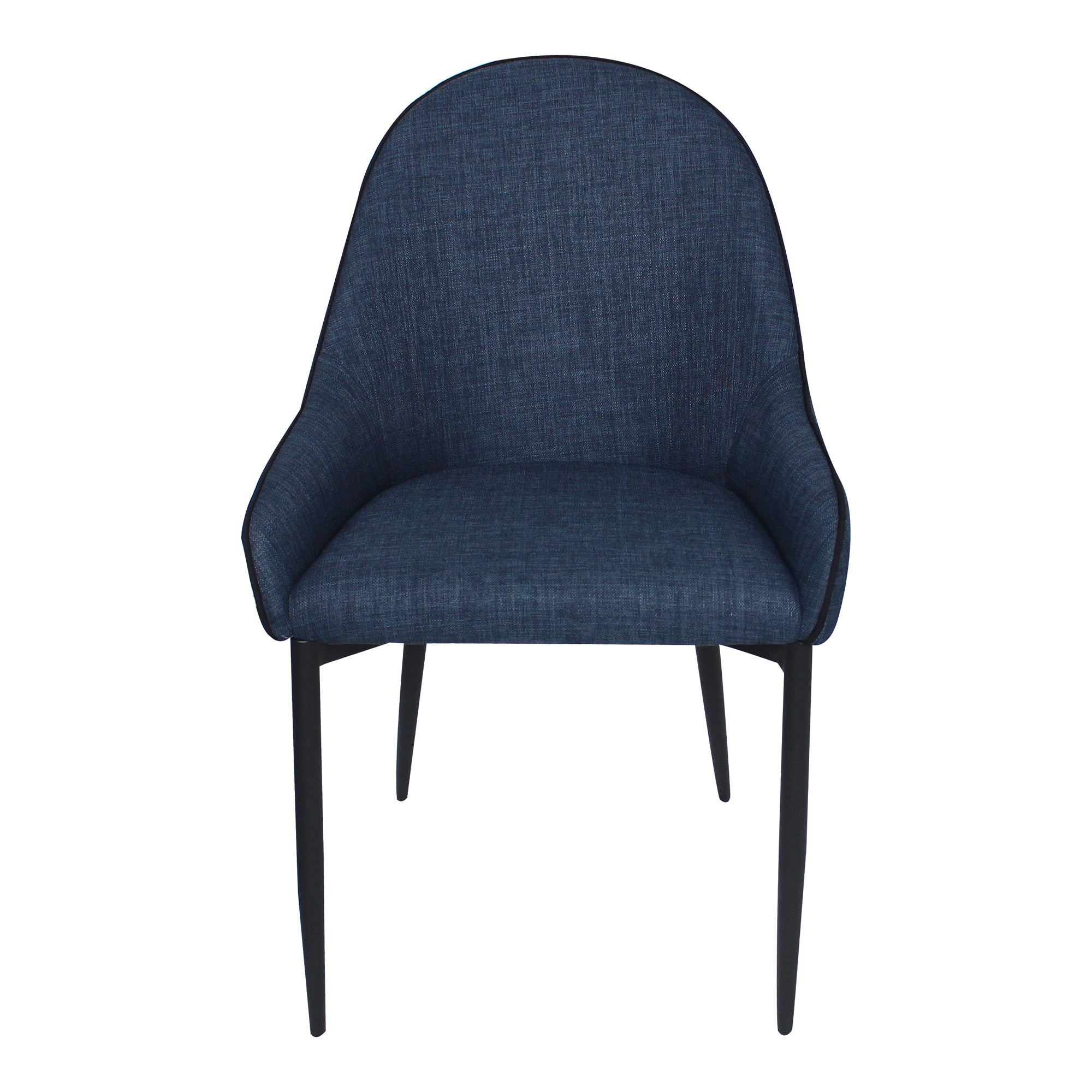 Lapis Dining Chair Dark Blue - Set of Two Dining Chair Moe's    Four Hands, Mid Century Modern Furniture, Old Bones Furniture Company, Old Bones Co, Modern Mid Century, Designer Furniture, Furniture Sale, Warehouse Furniture Sale, Lapis Dining Chair Dark Blue - Set of Two Sale, https://www.oldbonesco.com/