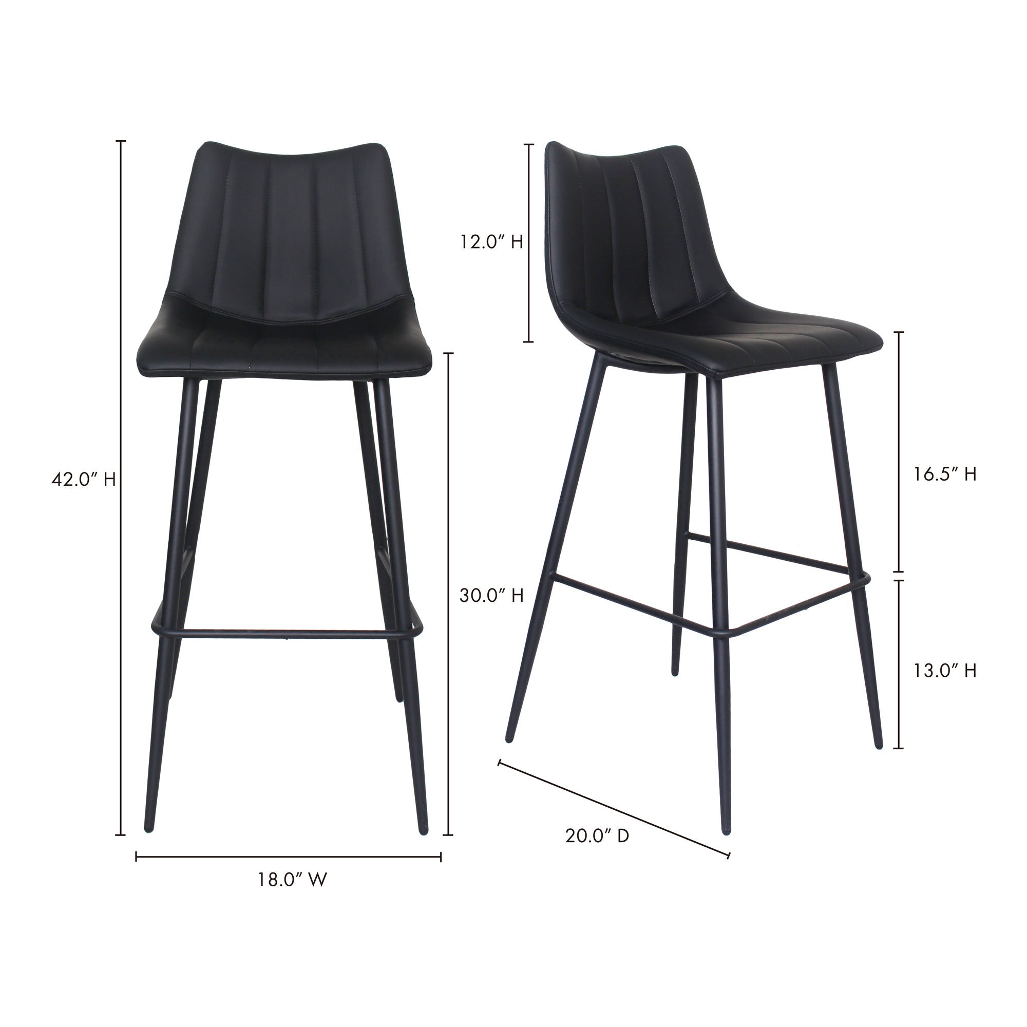 Alibi Barstool - Set of Two Barstool Moe's    Four Hands, Mid Century Modern Furniture, Old Bones Furniture Company, Old Bones Co, Modern Mid Century, Designer Furniture, Furniture Sale, Warehouse Furniture Sale, Alibi Barstool - Set of Two Sale, https://www.oldbonesco.com/