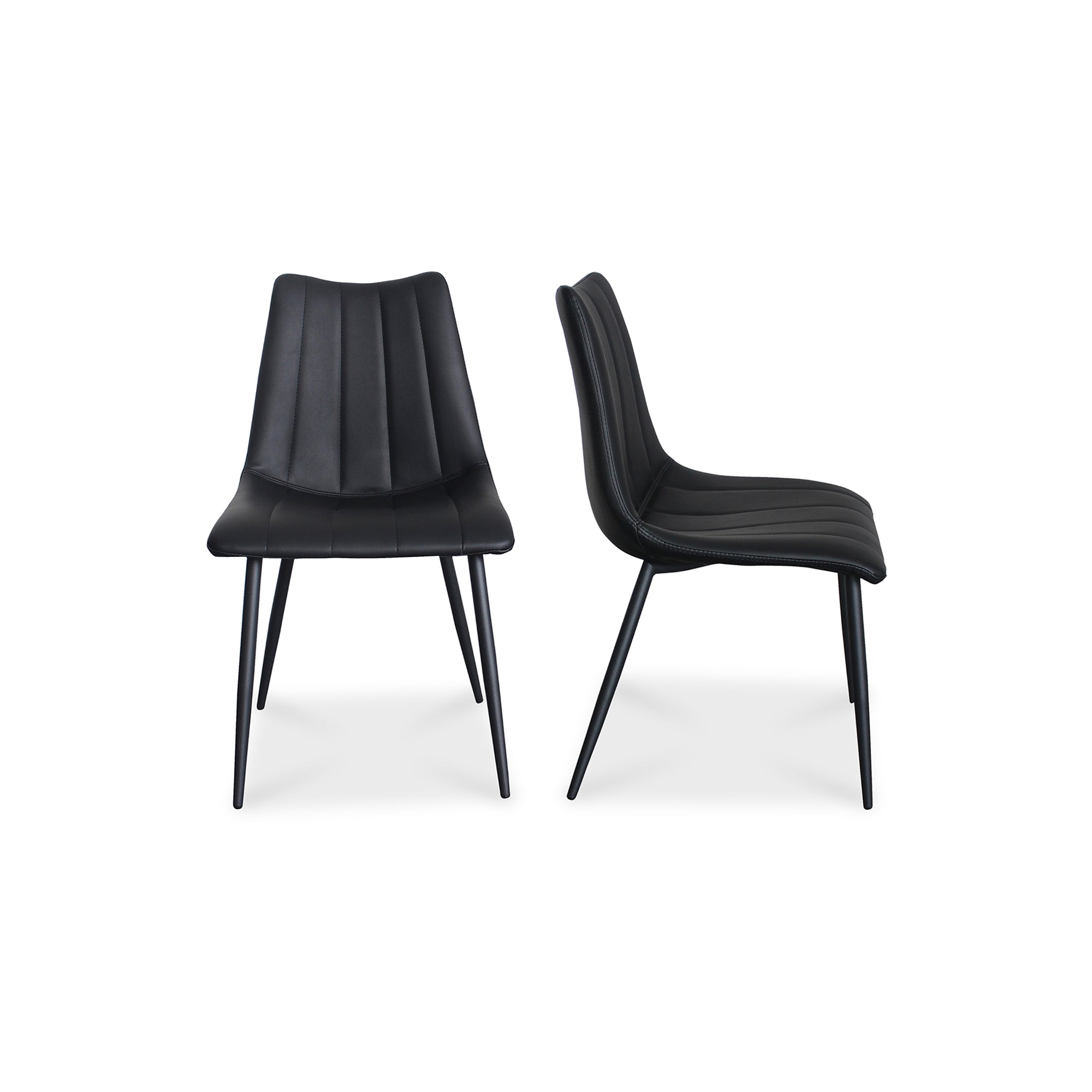 Alibi Dining Chair - Set of Two BlackDining Chair Moe's Black   Four Hands, Mid Century Modern Furniture, Old Bones Furniture Company, Old Bones Co, Modern Mid Century, Designer Furniture, Furniture Sale, Warehouse Furniture Sale, Alibi Dining Chair - Set of Two Sale, https://www.oldbonesco.com/