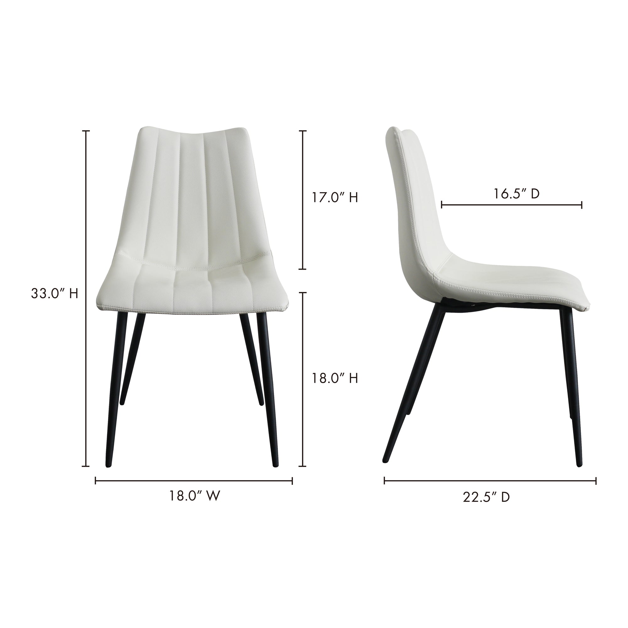 Alibi Dining Chair - Set of Two Dining Chair Moe's    Four Hands, Mid Century Modern Furniture, Old Bones Furniture Company, Old Bones Co, Modern Mid Century, Designer Furniture, Furniture Sale, Warehouse Furniture Sale, Alibi Dining Chair - Set of Two Sale, https://www.oldbonesco.com/