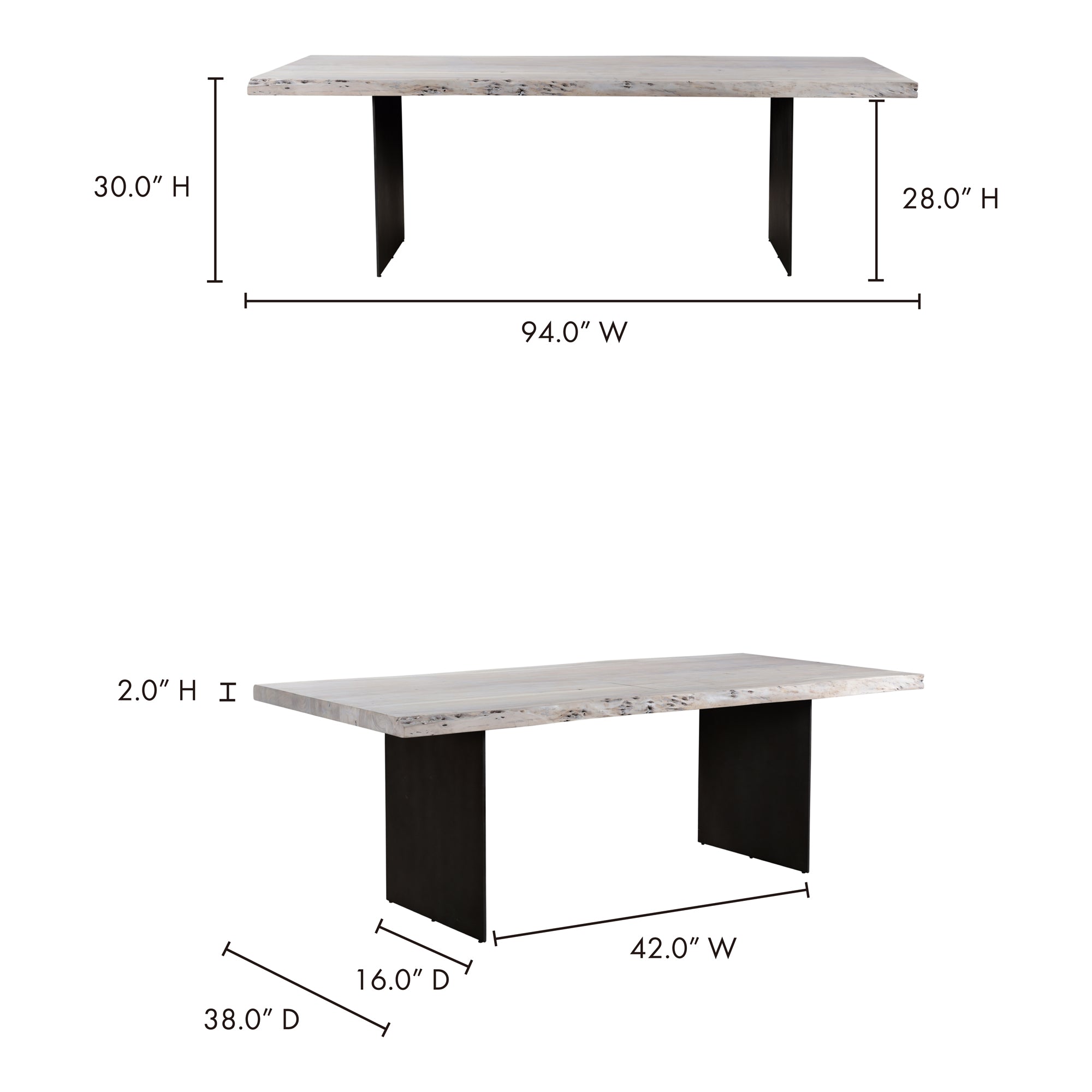 Evans Dining Table Dining Table Moe's    Four Hands, Mid Century Modern Furniture, Old Bones Furniture Company, Old Bones Co, Modern Mid Century, Designer Furniture, Furniture Sale, Warehouse Furniture Sale, Evans Dining Table Sale, https://www.oldbonesco.com/