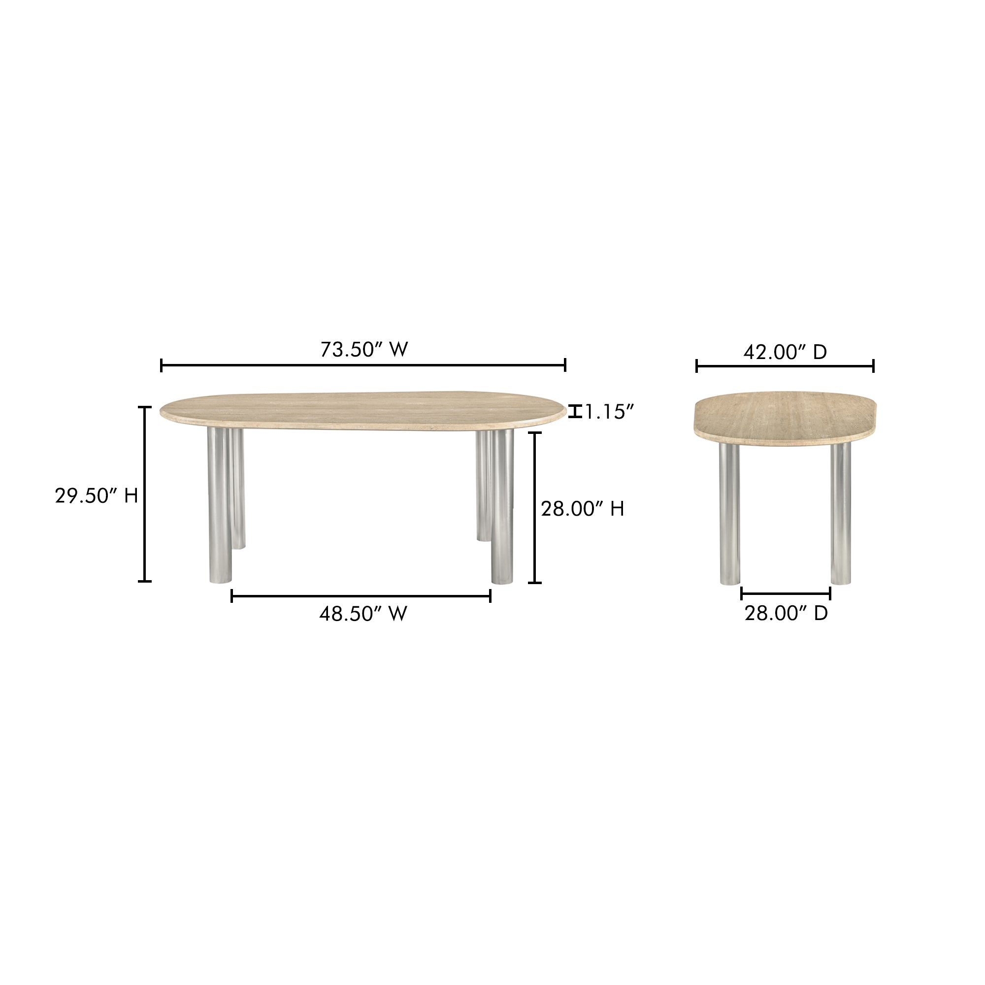 Fia Dining Table Travertine Dining Tables Moe's     Dining Tables,https://www.oldbonesco.com,Mid Century Furniture, Furniture Sale, Old Bones Co, Mid Century Sale, Four Hands Furniture, Sale,Gus, Sale,Perigold Fia Dining Table Travertine Dining Tables Sale, Perigold Sale Fia Dining Table Travertine,Fia Dining Table Travertine Lulu and Georgia,Burke Decor Sale Fia Dining Table Travertine, open box furniture,Open Box Fia Dining Table Travertine