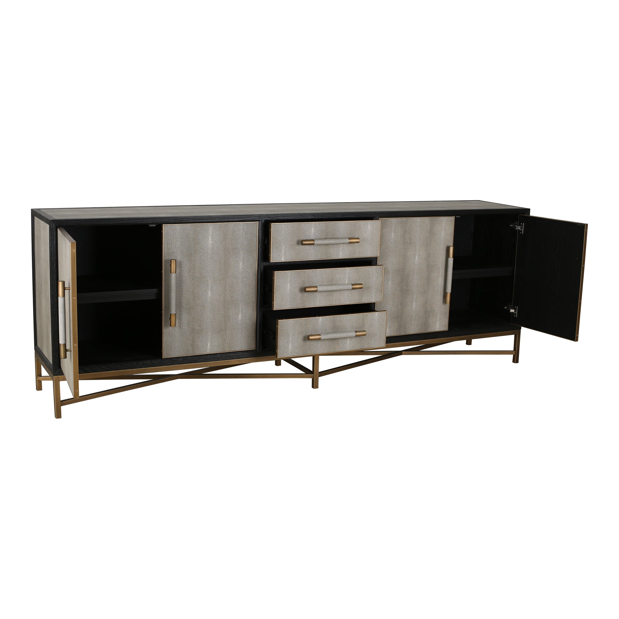 Mako Sideboard Large Buffets & Sideboards Moe's    Four Hands, Mid Century Modern Furniture, Old Bones Furniture Company, Old Bones Co, Modern Mid Century, Designer Furniture, Furniture Sale, Warehouse Furniture Sale, Mako Sideboard Large Sale, https://www.oldbonesco.com/