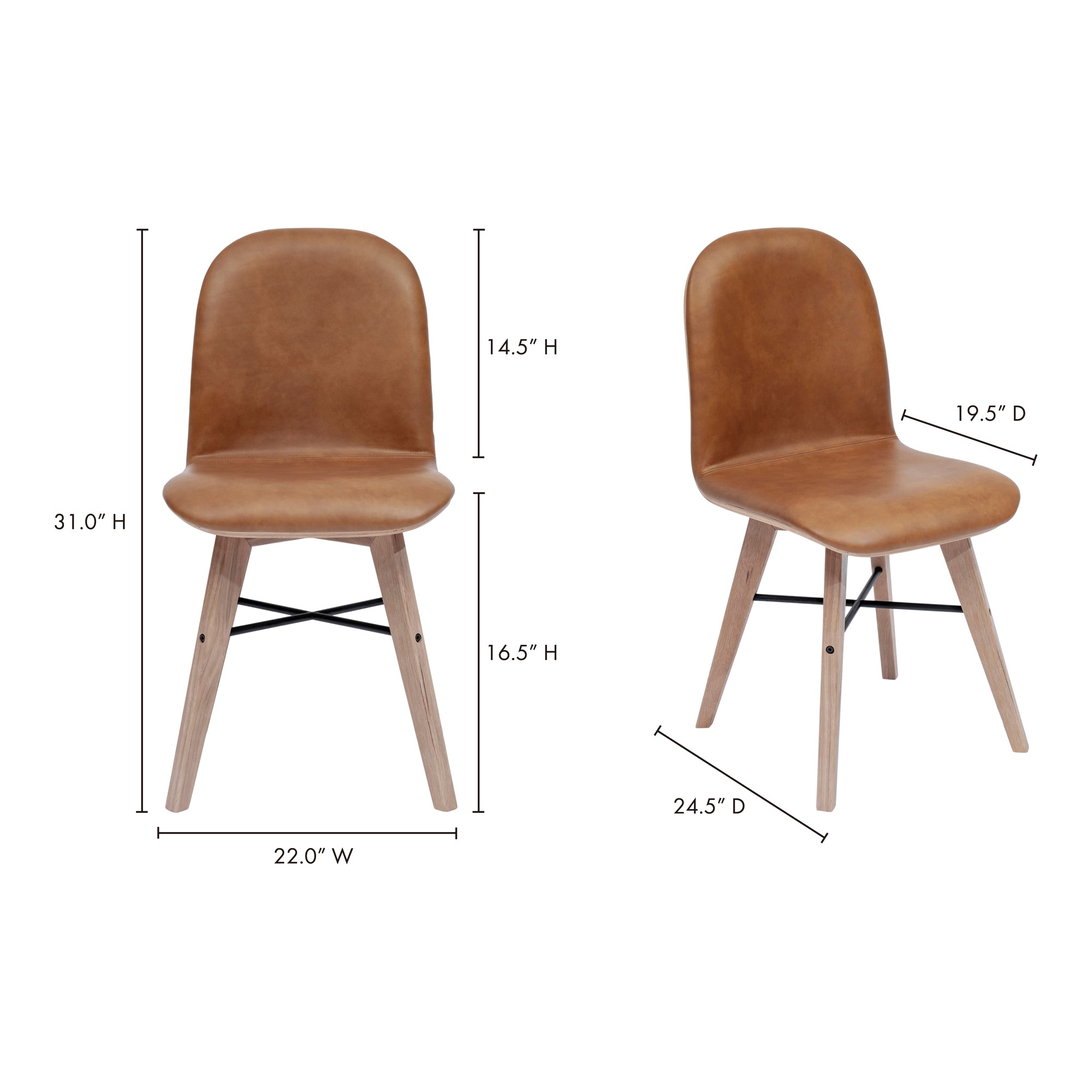 Napoli Dining Chair - Set of Two Dining Chair Moe's    Four Hands, Mid Century Modern Furniture, Old Bones Furniture Company, Old Bones Co, Modern Mid Century, Designer Furniture, Furniture Sale, Warehouse Furniture Sale, Napoli Dining Chair - Set of Two Sale, https://www.oldbonesco.com/