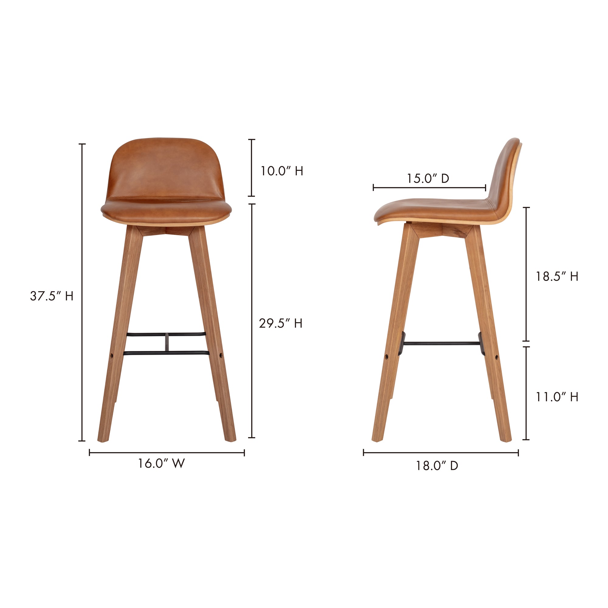 Napoli Leather Bar Stool Barstool Moe's    Four Hands, Mid Century Modern Furniture, Old Bones Furniture Company, Old Bones Co, Modern Mid Century, Designer Furniture, Furniture Sale, Warehouse Furniture Sale, Napoli Leather Bar Stool Sale, https://www.oldbonesco.com/