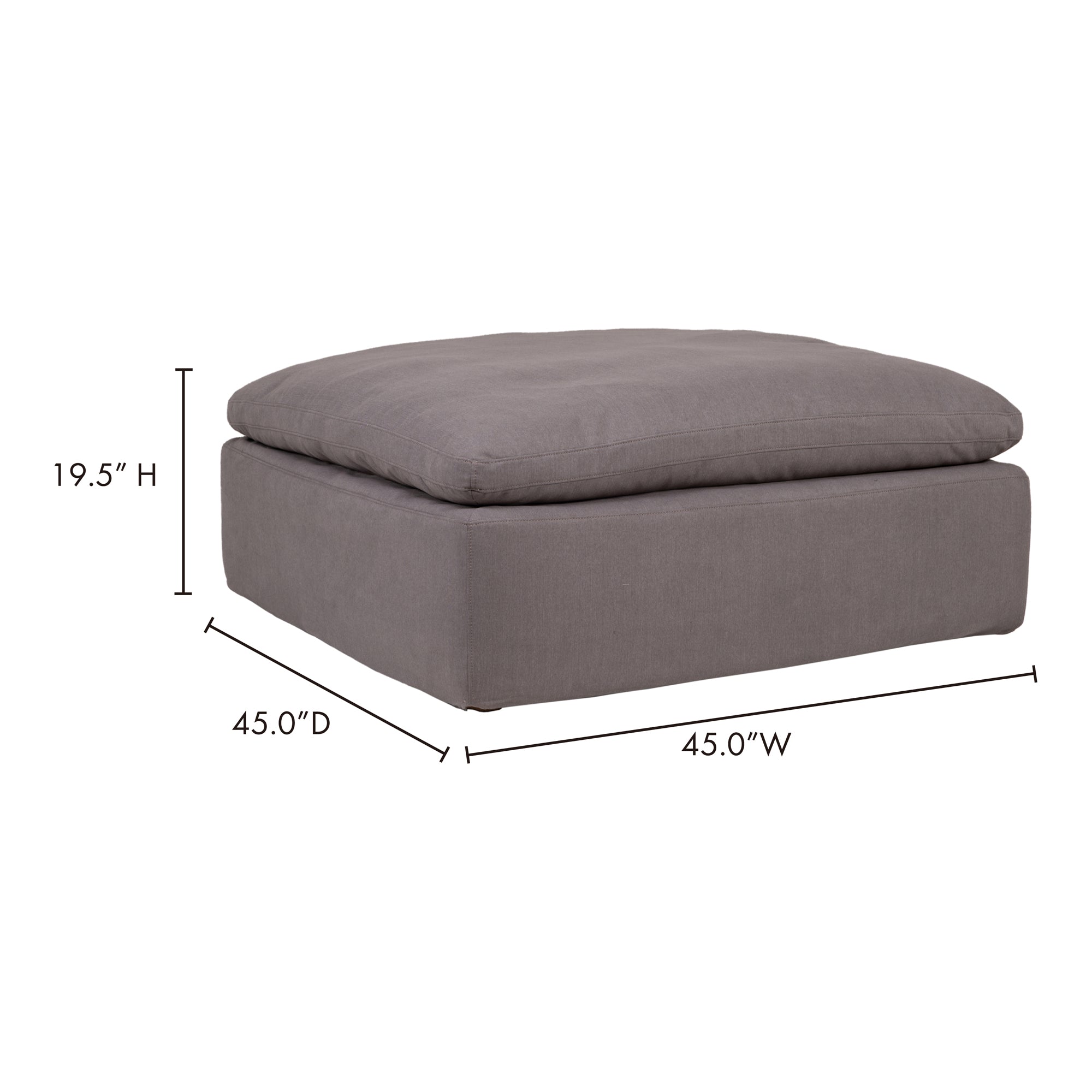 Clay Ottoman Livesmart Fabric Sectional Sofa Moe's    Four Hands, Mid Century Modern Furniture, Old Bones Furniture Company, Old Bones Co, Modern Mid Century, Designer Furniture, Furniture Sale, Warehouse Furniture Sale, Clay Ottoman Livesmart Fabric Sale, https://www.oldbonesco.com/