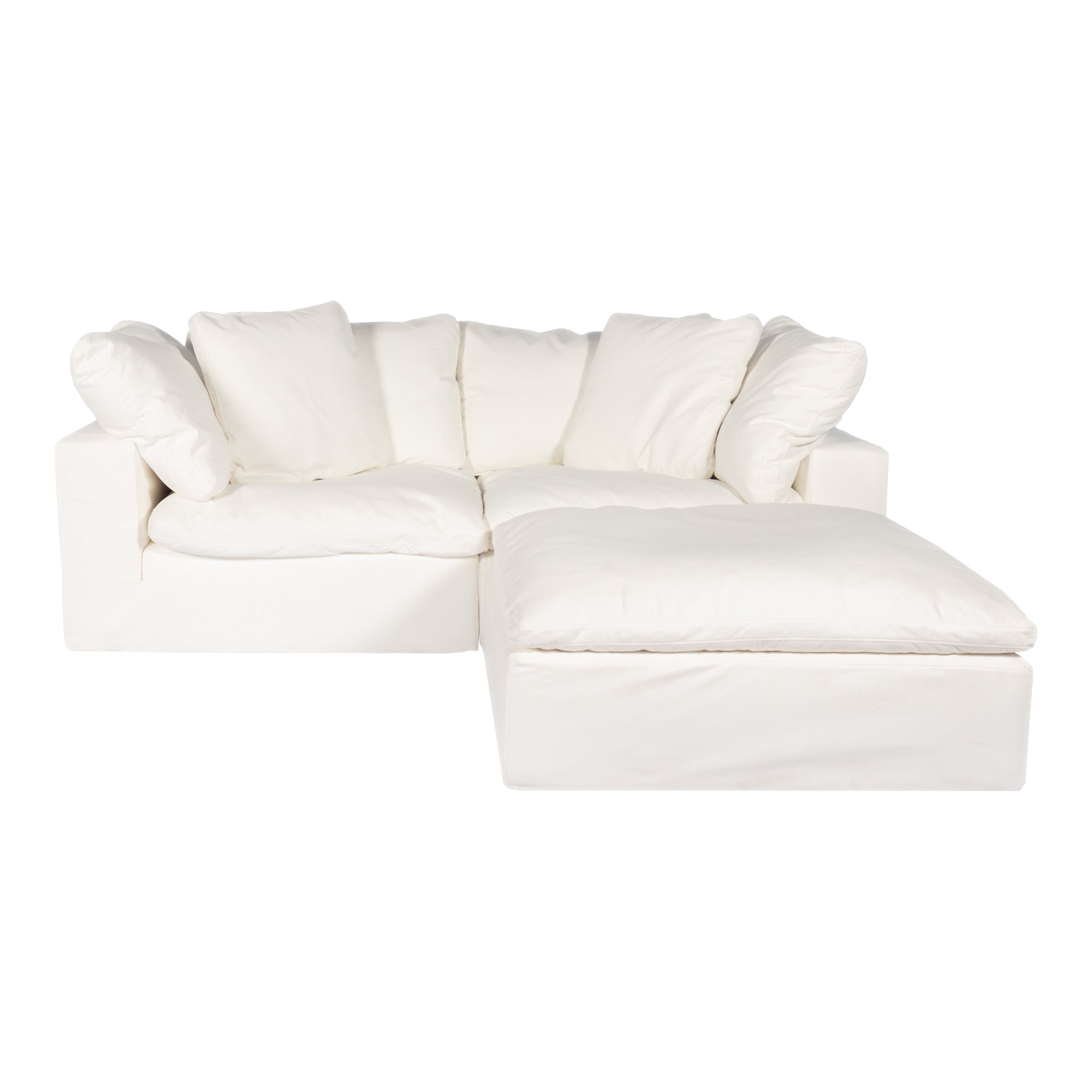 Clay Nook Modular Sectional White FabricSectional Moe's White Fabric   Four Hands, Mid Century Modern Furniture, Old Bones Furniture Company, Old Bones Co, Modern Mid Century, Designer Furniture, Furniture Sale, Warehouse Furniture Sale, Clay Nook Modular Sectional Sale, https://www.oldbonesco.com/