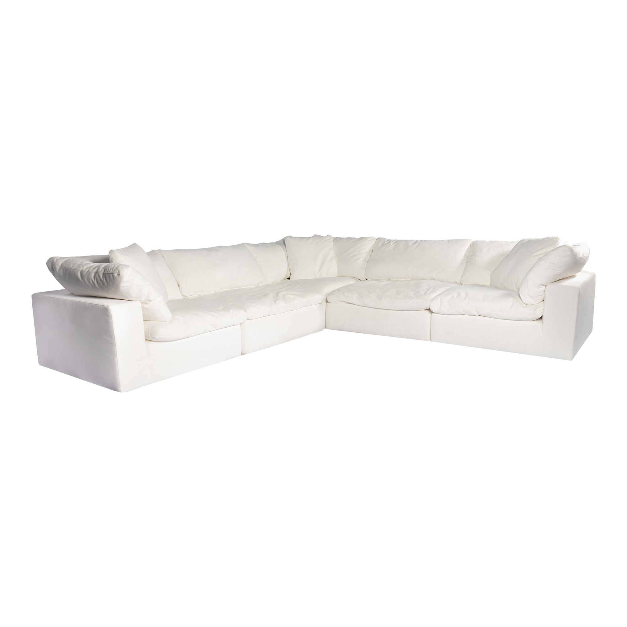 Clay Classic L Modular Sectional WhiteSectional Sofa Moe's White   Four Hands, Mid Century Modern Furniture, Old Bones Furniture Company, Old Bones Co, Modern Mid Century, Designer Furniture, Furniture Sale, Warehouse Furniture Sale, Clay Classic L Modular Sectional Sale, https://www.oldbonesco.com/