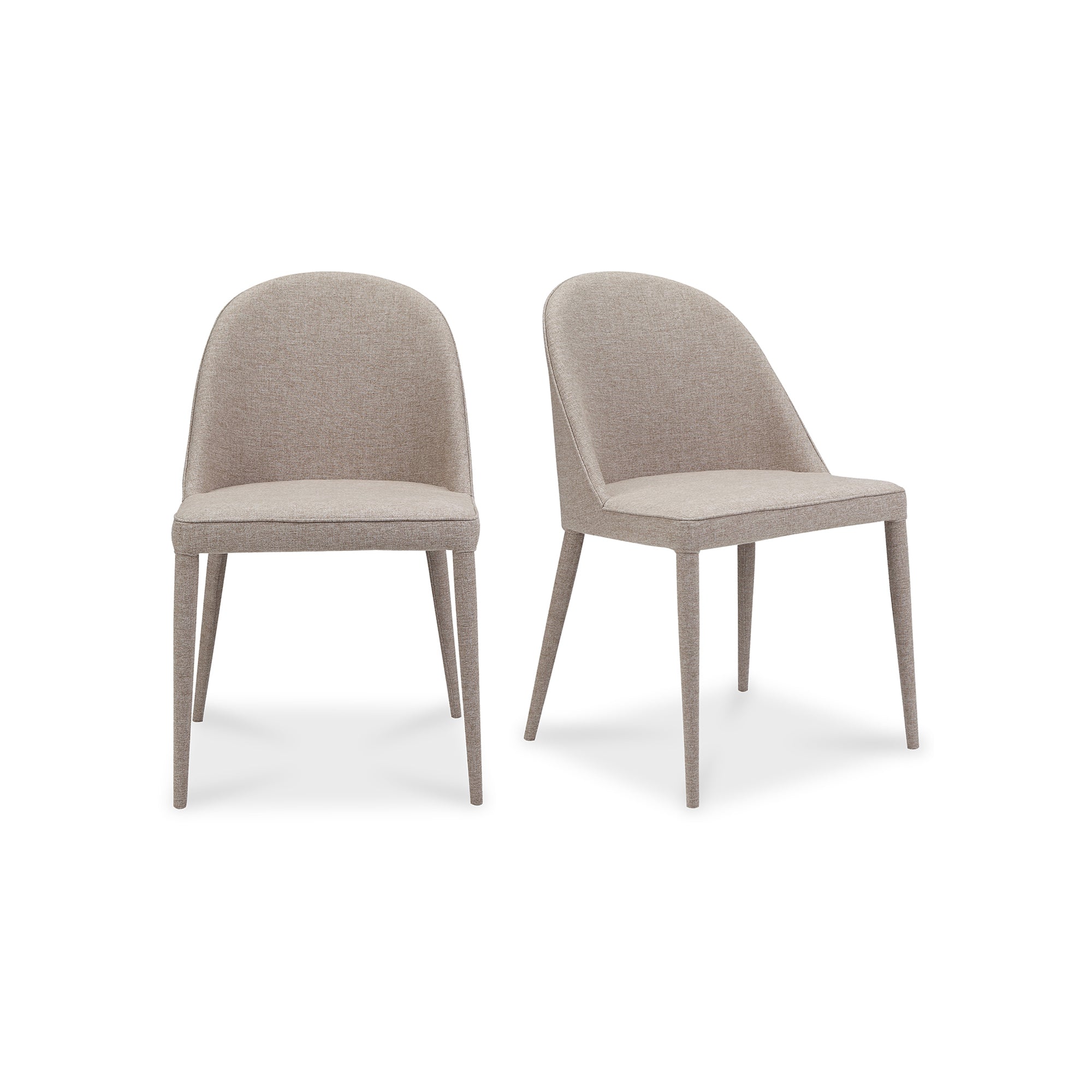 Burton Fabric Dining Chair Light Grey - Set of Two Dining Chair Moe's    Four Hands, Mid Century Modern Furniture, Old Bones Furniture Company, Old Bones Co, Modern Mid Century, Designer Furniture, Furniture Sale, Warehouse Furniture Sale, Burton Fabric Dining Chair Light Grey - Set of Two Sale, https://www.oldbonesco.com/