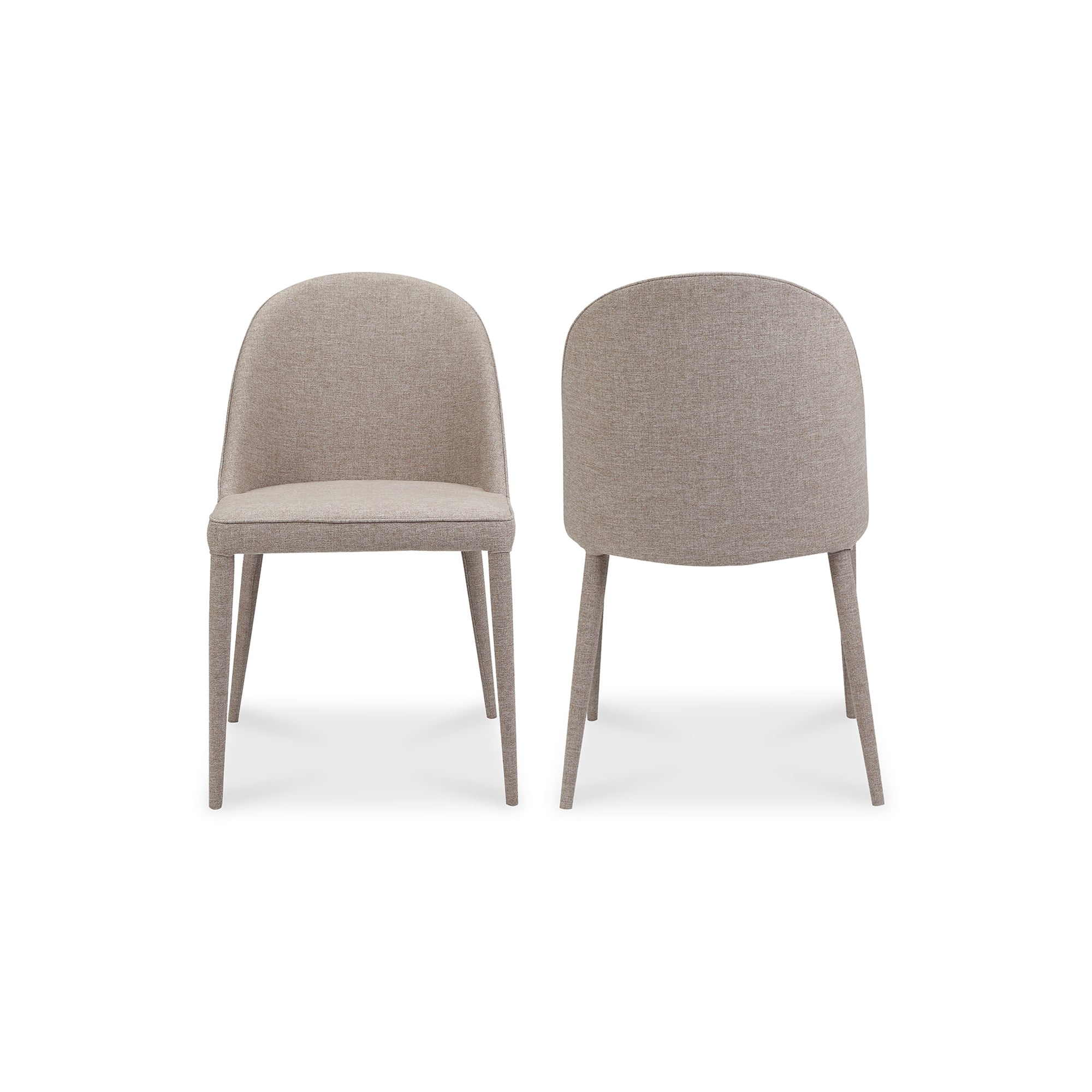 Burton Fabric Dining Chair Light Grey - Set of Two Dining Chair Moe's    Four Hands, Mid Century Modern Furniture, Old Bones Furniture Company, Old Bones Co, Modern Mid Century, Designer Furniture, Furniture Sale, Warehouse Furniture Sale, Burton Fabric Dining Chair Light Grey - Set of Two Sale, https://www.oldbonesco.com/