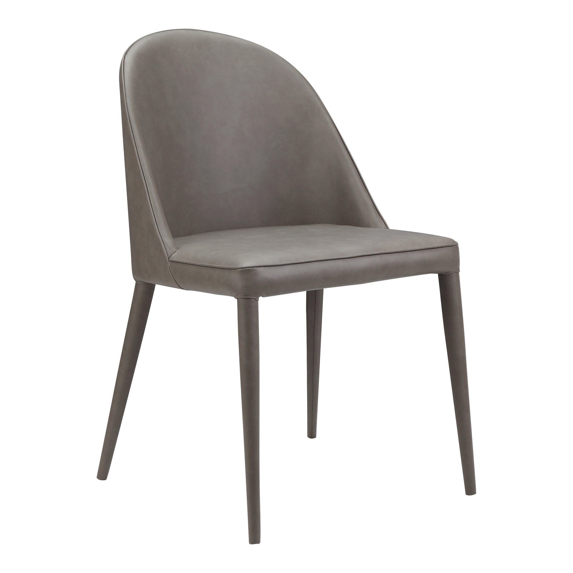 Burton Pu Dining Chair Grey-Set of 2 Dining Chair Moe's    Four Hands, Mid Century Modern Furniture, Old Bones Furniture Company, Old Bones Co, Modern Mid Century, Designer Furniture, Furniture Sale, Warehouse Furniture Sale, Burton Pu Dining Chair Grey-Set of 2 Sale, https://www.oldbonesco.com/