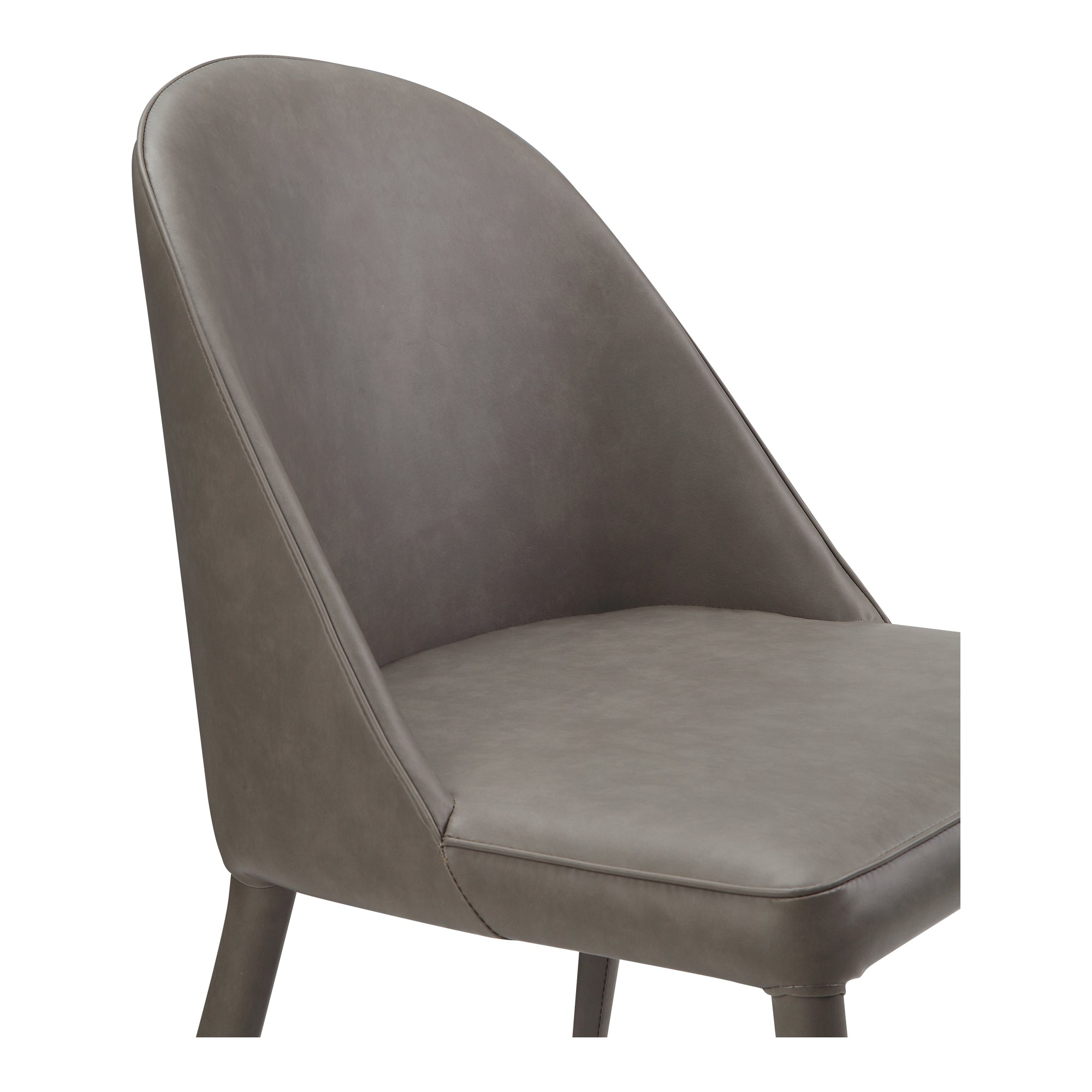 Burton Pu Dining Chair Grey-Set of 2 Dining Chair Moe's    Four Hands, Mid Century Modern Furniture, Old Bones Furniture Company, Old Bones Co, Modern Mid Century, Designer Furniture, Furniture Sale, Warehouse Furniture Sale, Burton Pu Dining Chair Grey-Set of 2 Sale, https://www.oldbonesco.com/